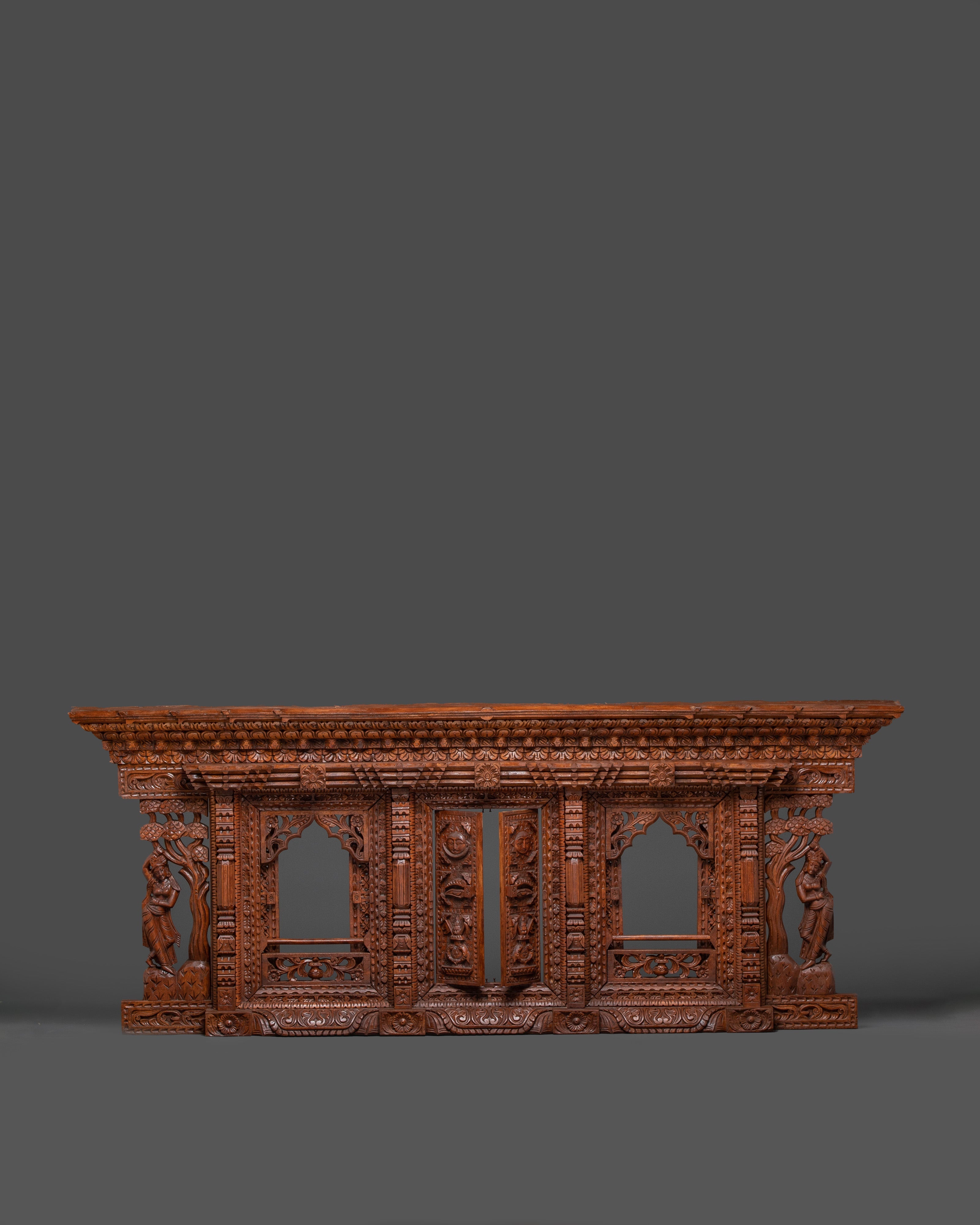 Handcrafted Wooden Sculpture Art | Detailed Carved Woodwork for Your Home