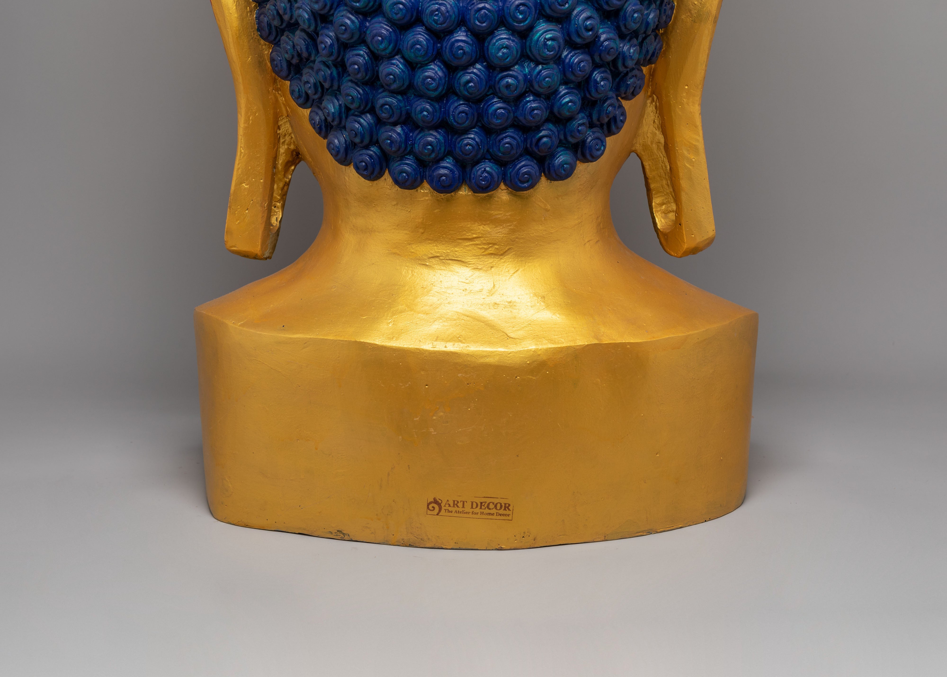 Golden Buddha Head for Decor | Symbol of Peace