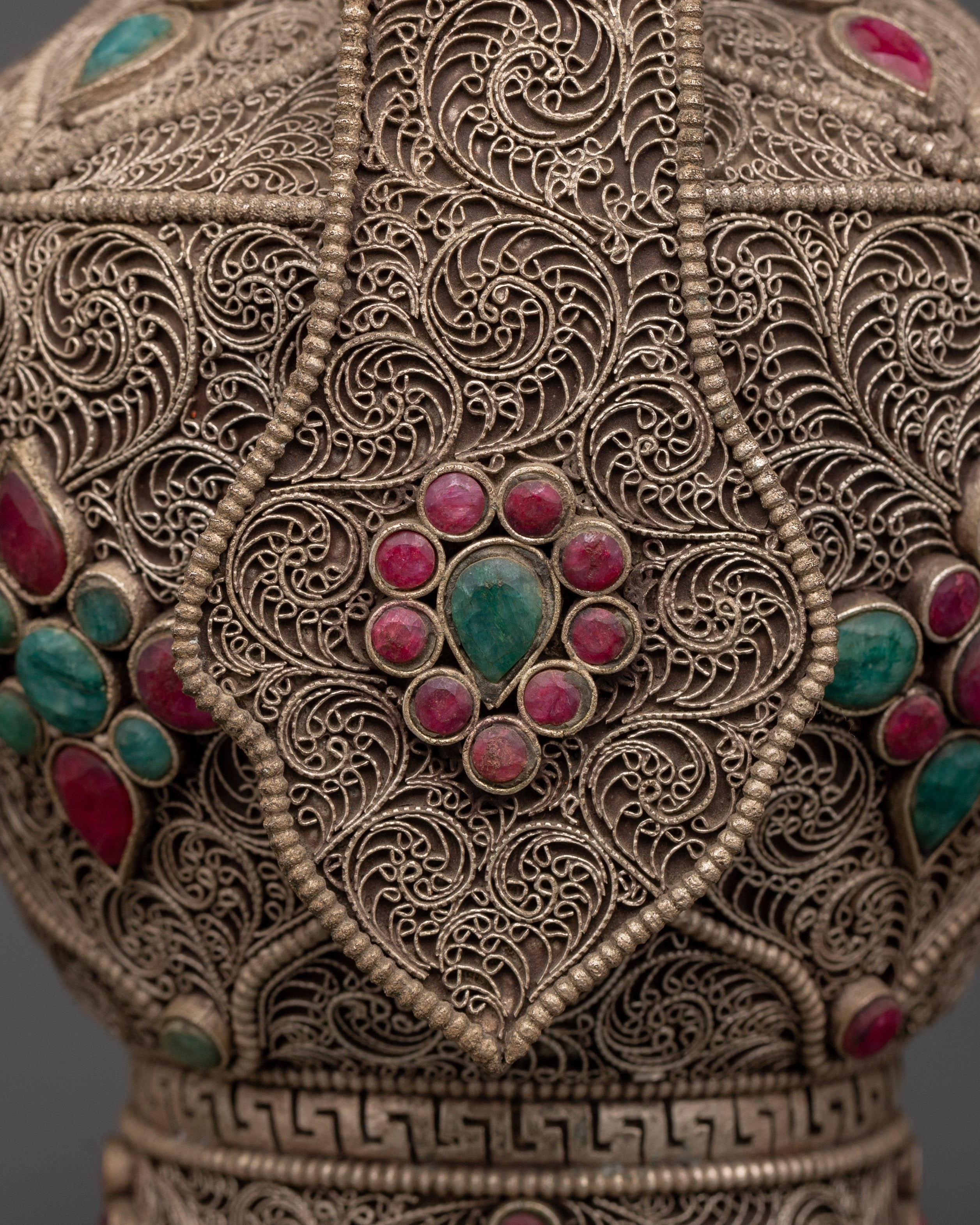 Handcrafted Tibetan Life Vase | Healing Ritual Vase for Ceremonies