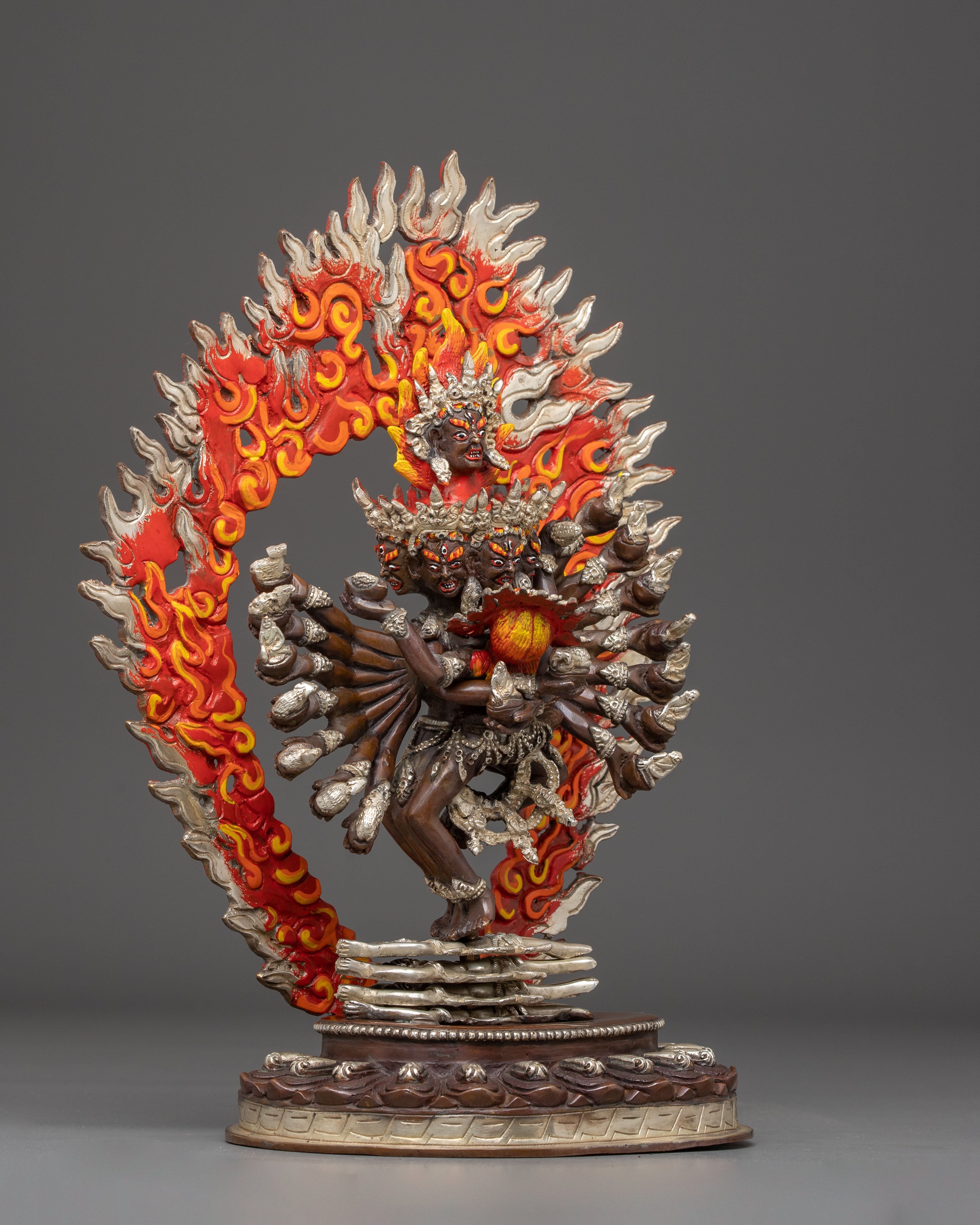 Tibetan Hevajra Statue | Wrathful Buddhist Deity