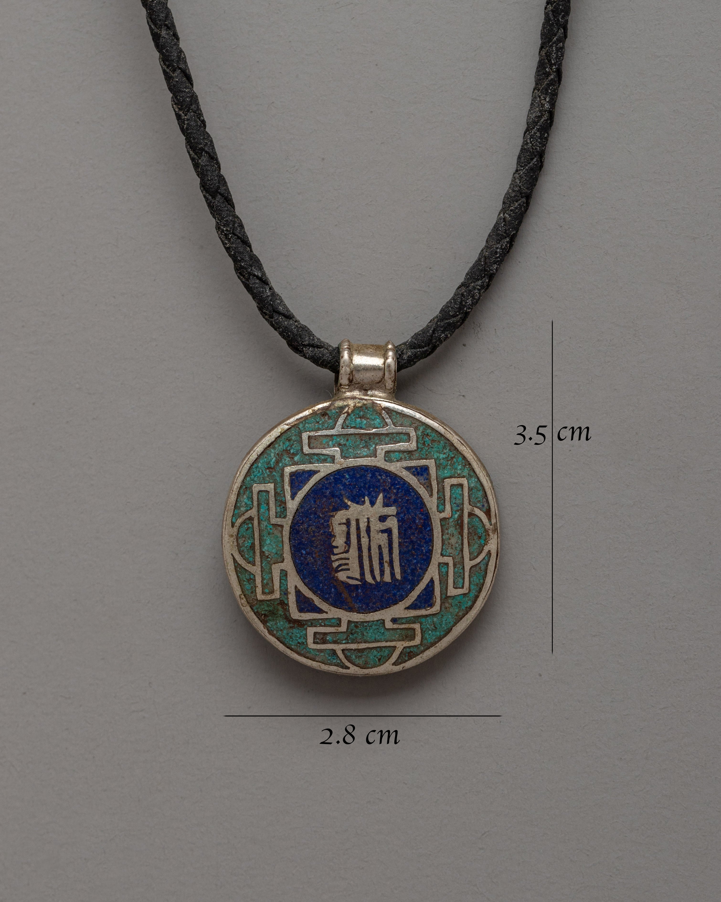 Handcrafted Buddhist Silver Locket | Buddhist Mantra Jewelry