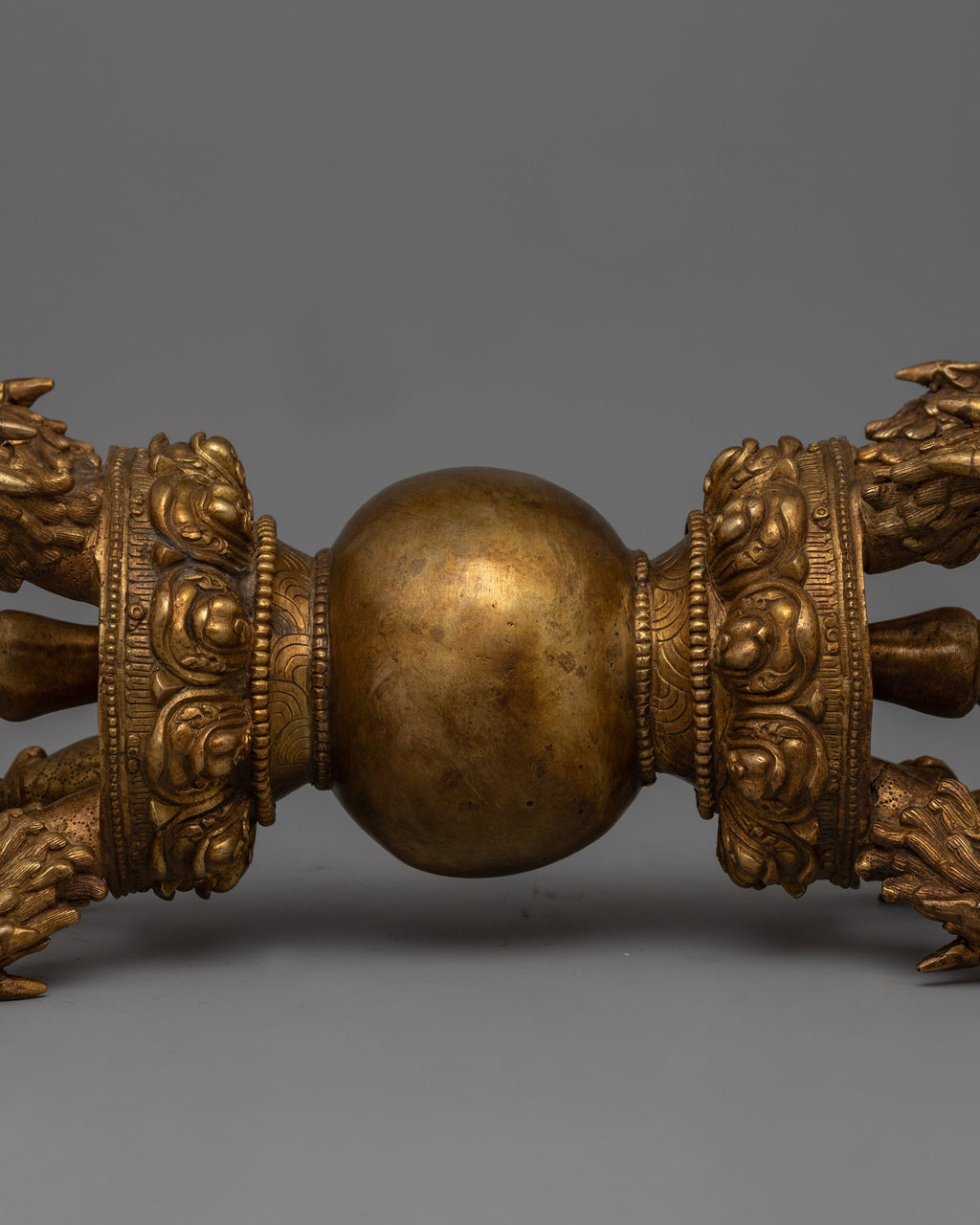 Buddhist Ritual Objects Vajra Buddhist with Stand | Handcrafted Ritual Object for Spiritual Aw