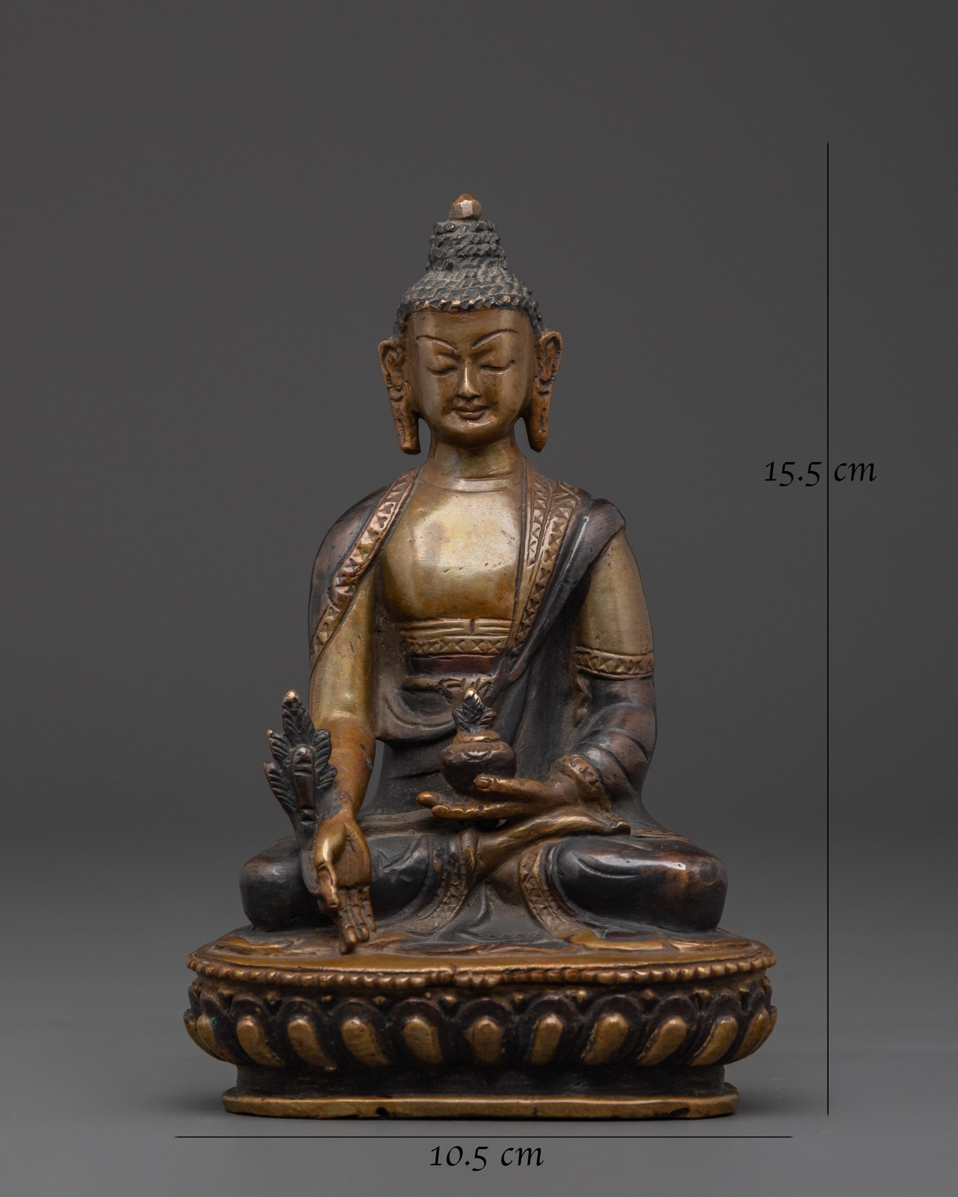Buddhist Medicine Buddha (Bhaisajyaguru) Figurine | Symbol of Healing and Compassion