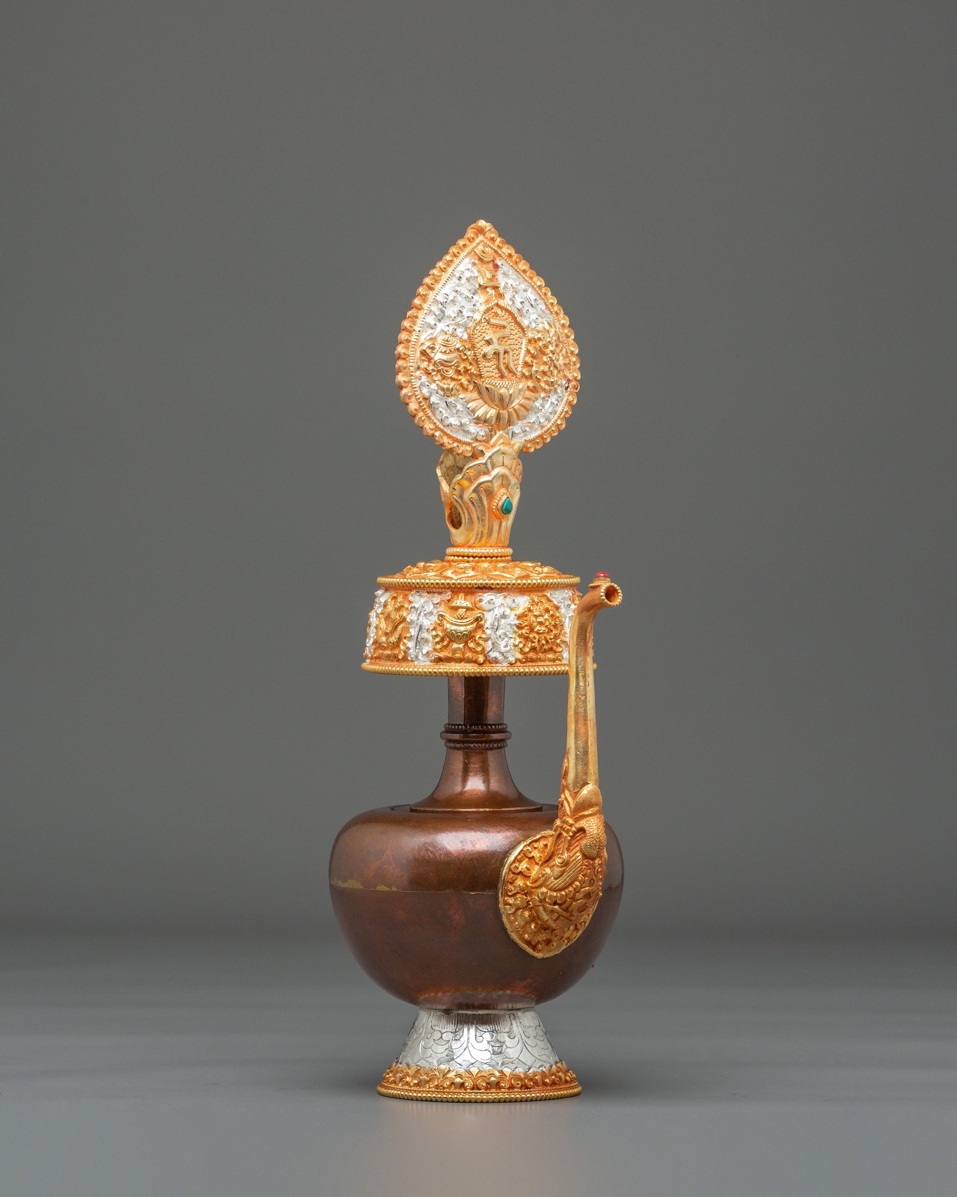 Buddhist Water Offering Bhumba Set | Sacred Ritual Vase for Blessings and Purification