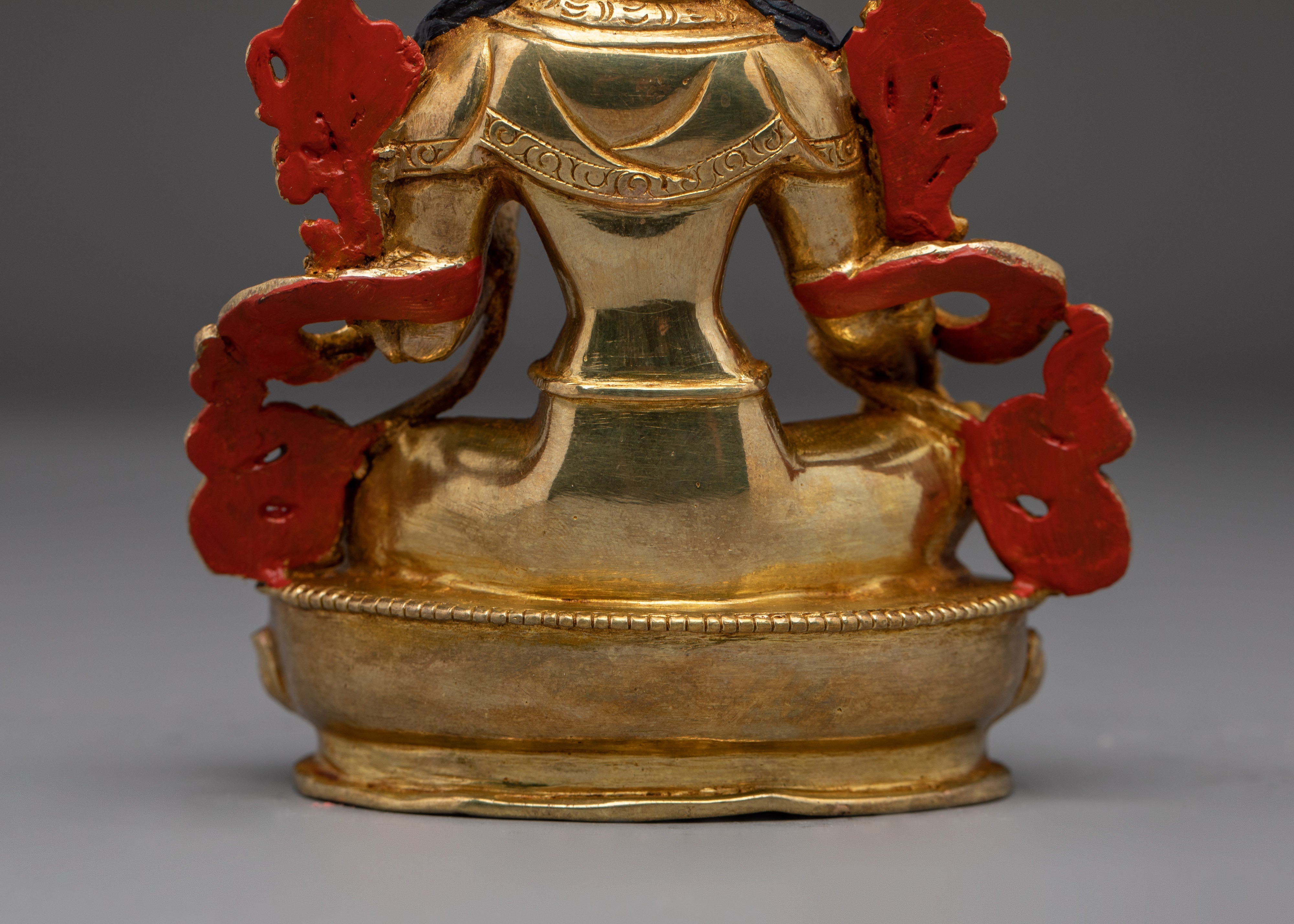 Radiant Golden Shyama Tara Statue | Green Tara - Mother of Liberation