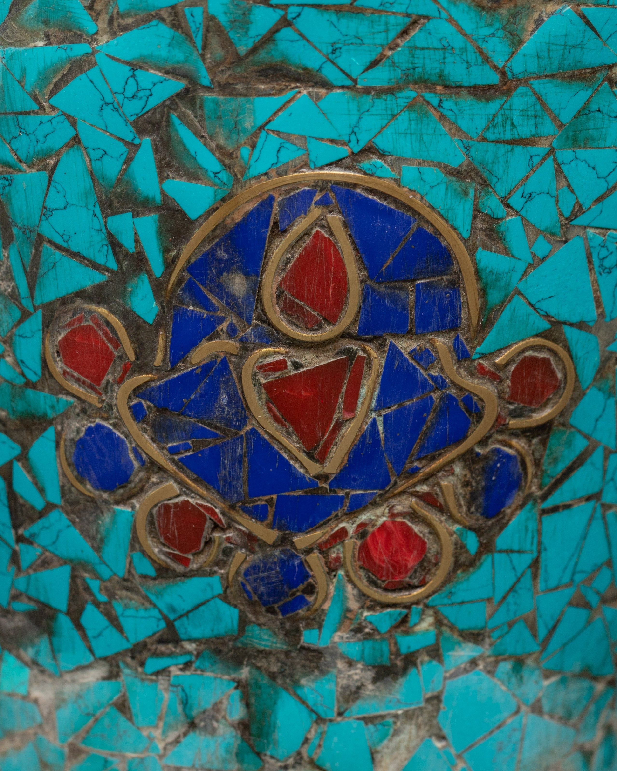 Turquoise Flower Vase | A Blend of Art