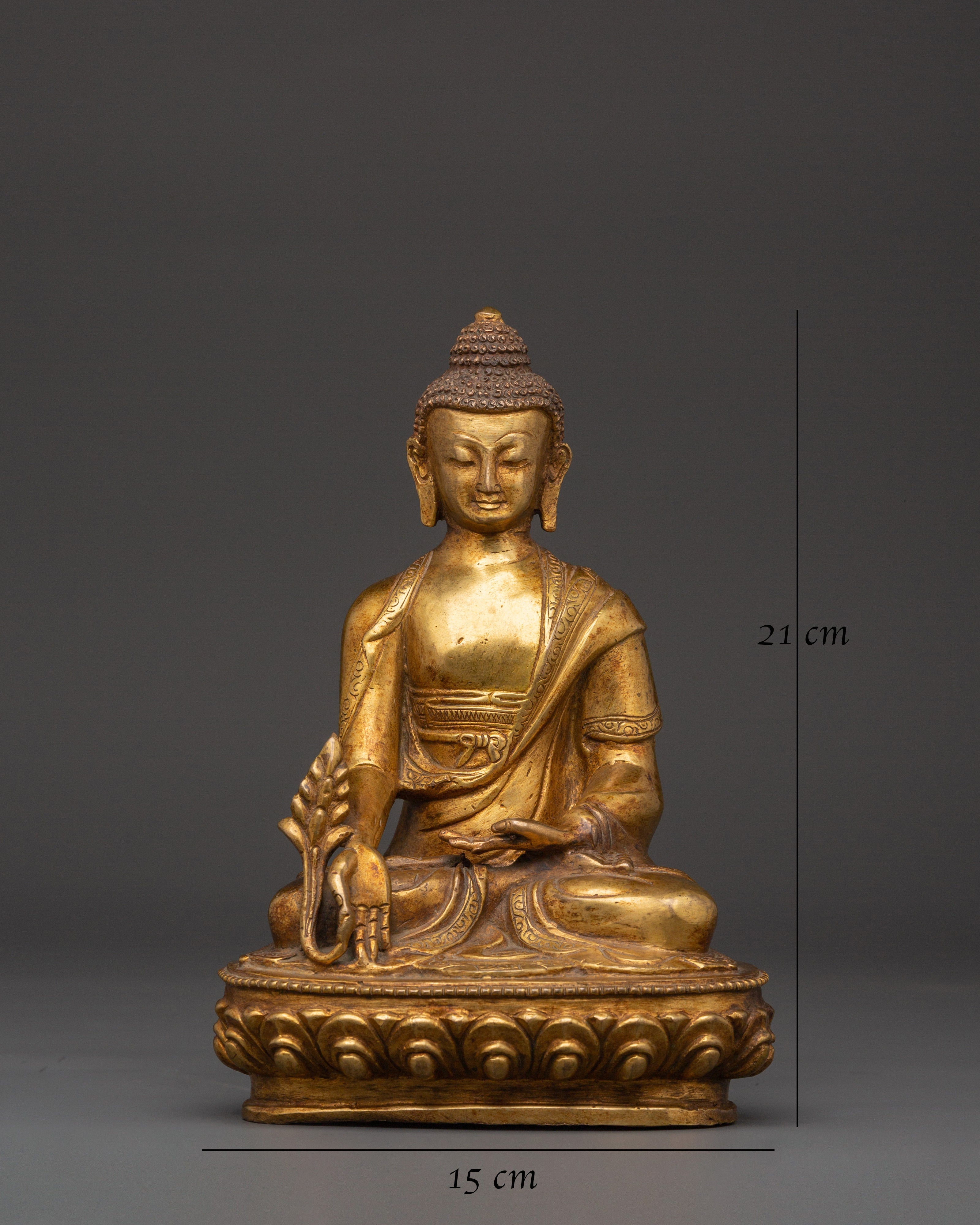 Medicine Buddha Handmade Figurine | Healer of the Mind and Body