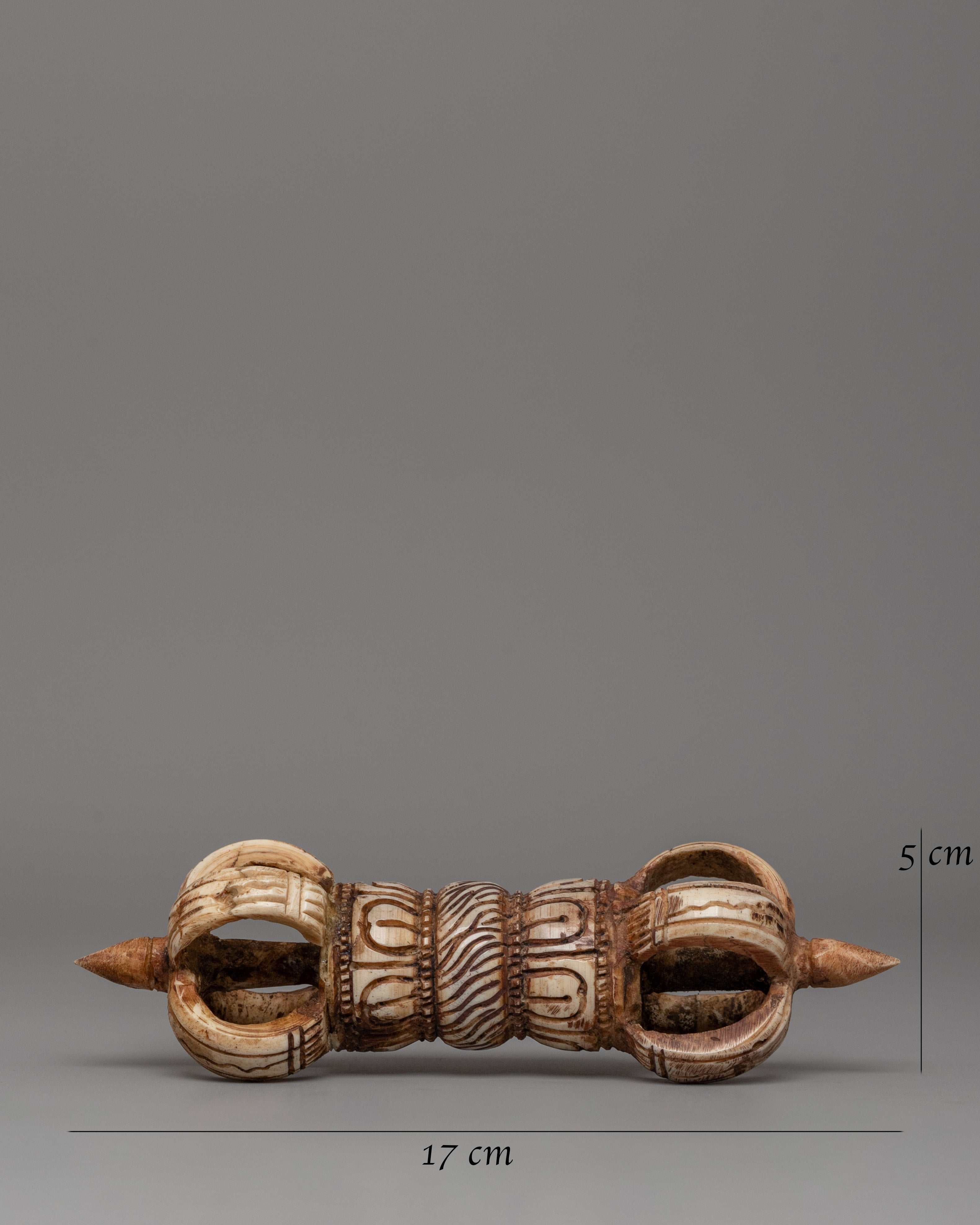 Hand-Carved Vajra Buddhist Ritual Item | Traditional Tibetan Ritual Symbol