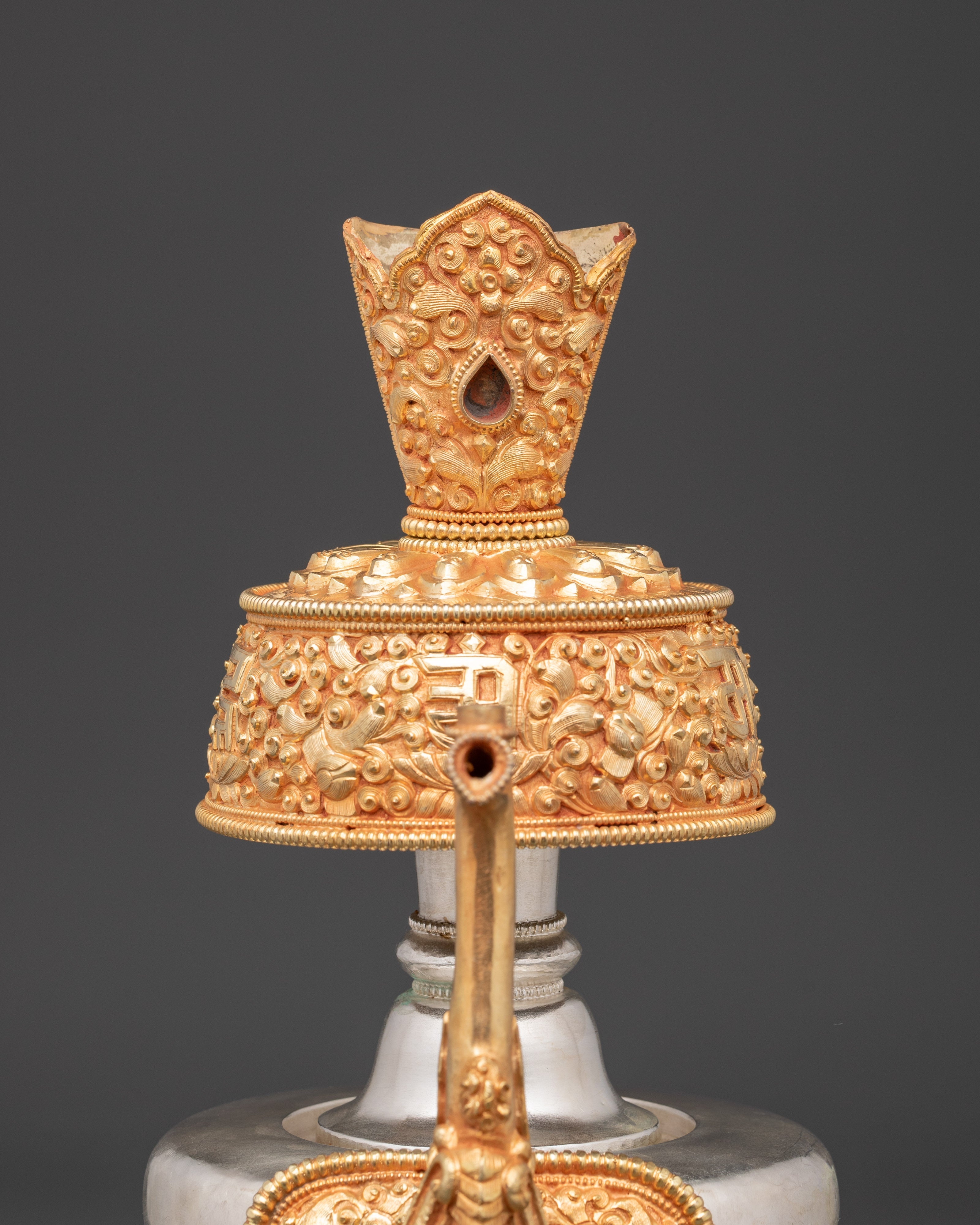 Sacred Tibetan Altar Bhumba | Buddhist Ritual Offering Vase
