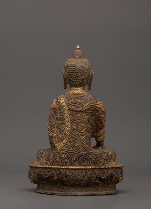 Antique Finished Shakyamuni Buddha Statue | Symbol of Enlightenment and Wisdom