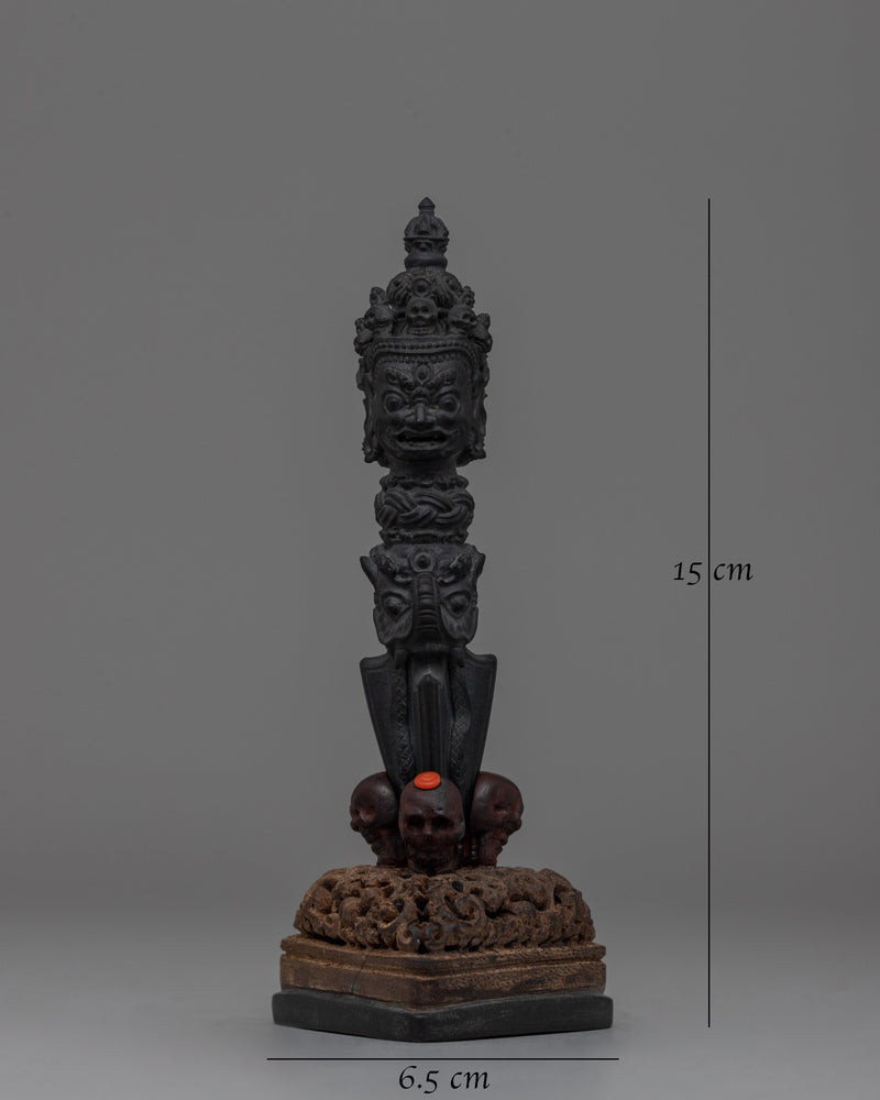 Tibetan Phurba Dragger with Stand | Ritual Tool