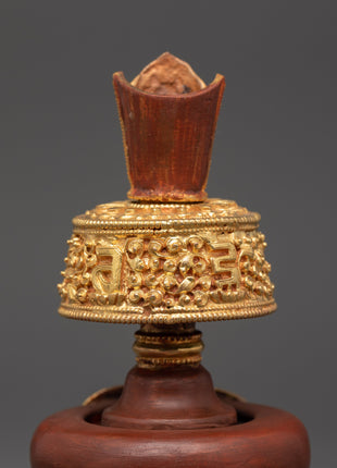 Tibetan Bhumba Ritual Set | Oxidized Copper Water Vase for Offerings