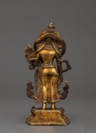 Standing Lokeshwor Handmade Statue | Symbol of Compassion and Protection