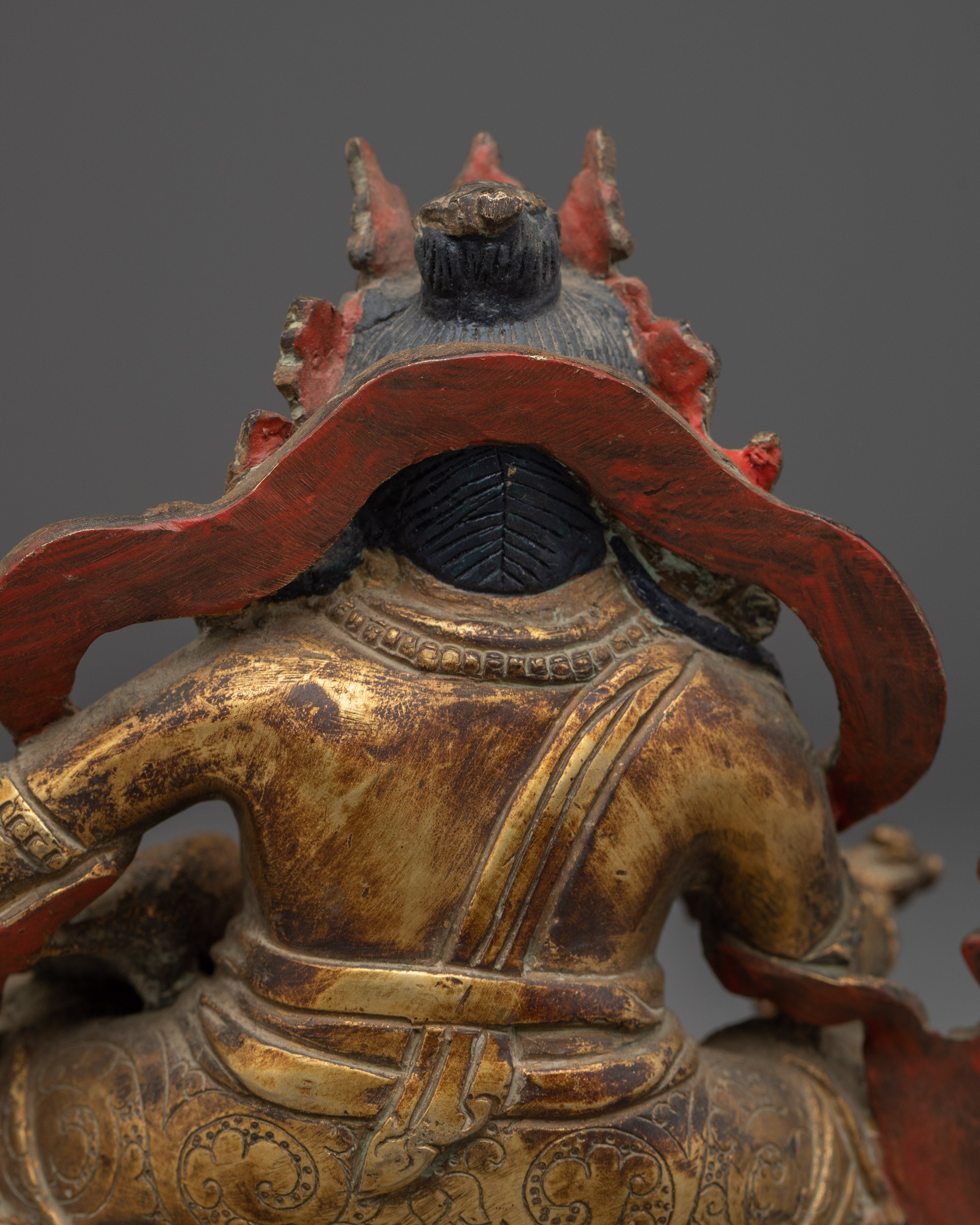 Handmade Copper Statue of Dzambhala | Statue for Altar