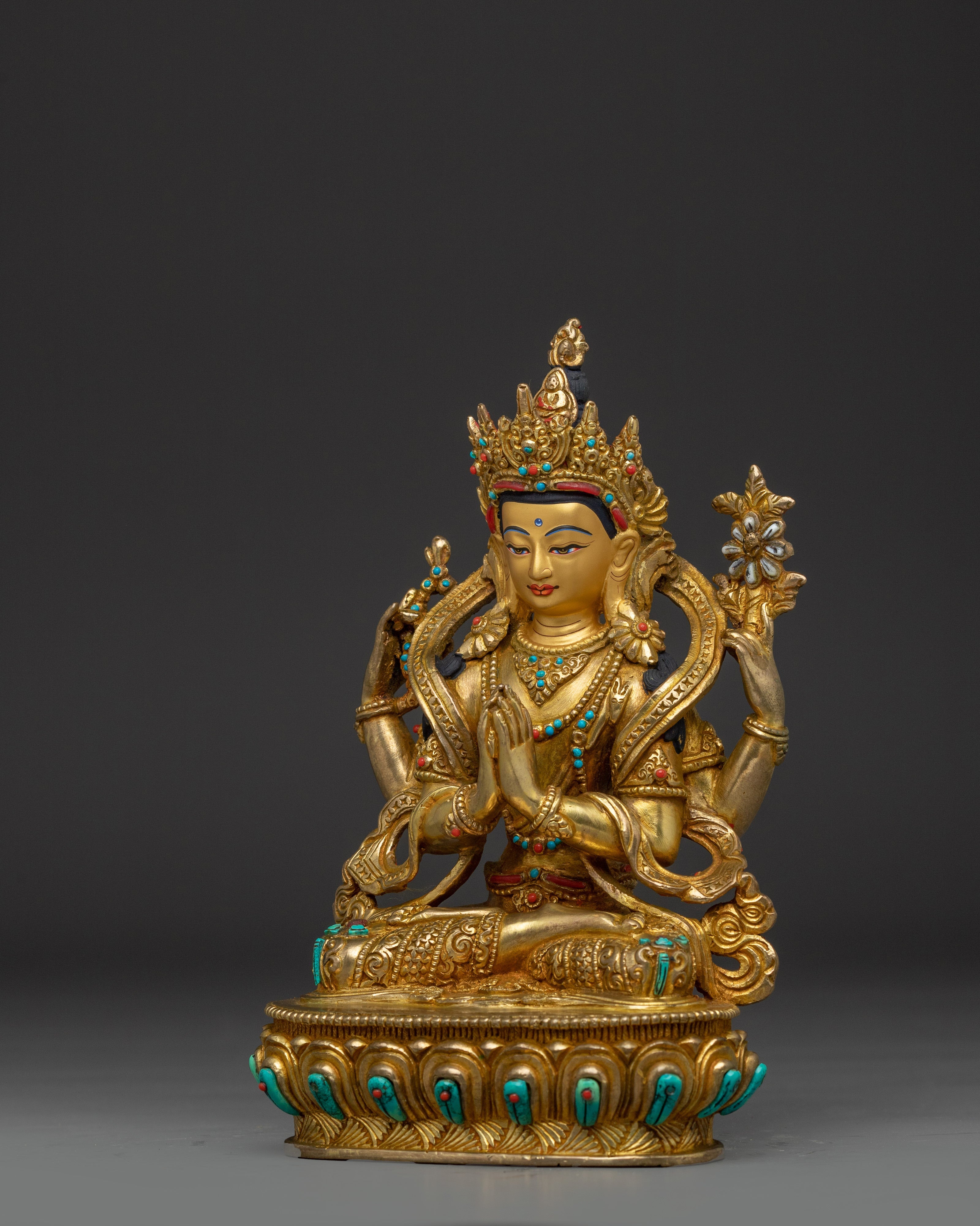 Chenrezig Art - Tibetan protector deity | Bodhisattva of Compassion
