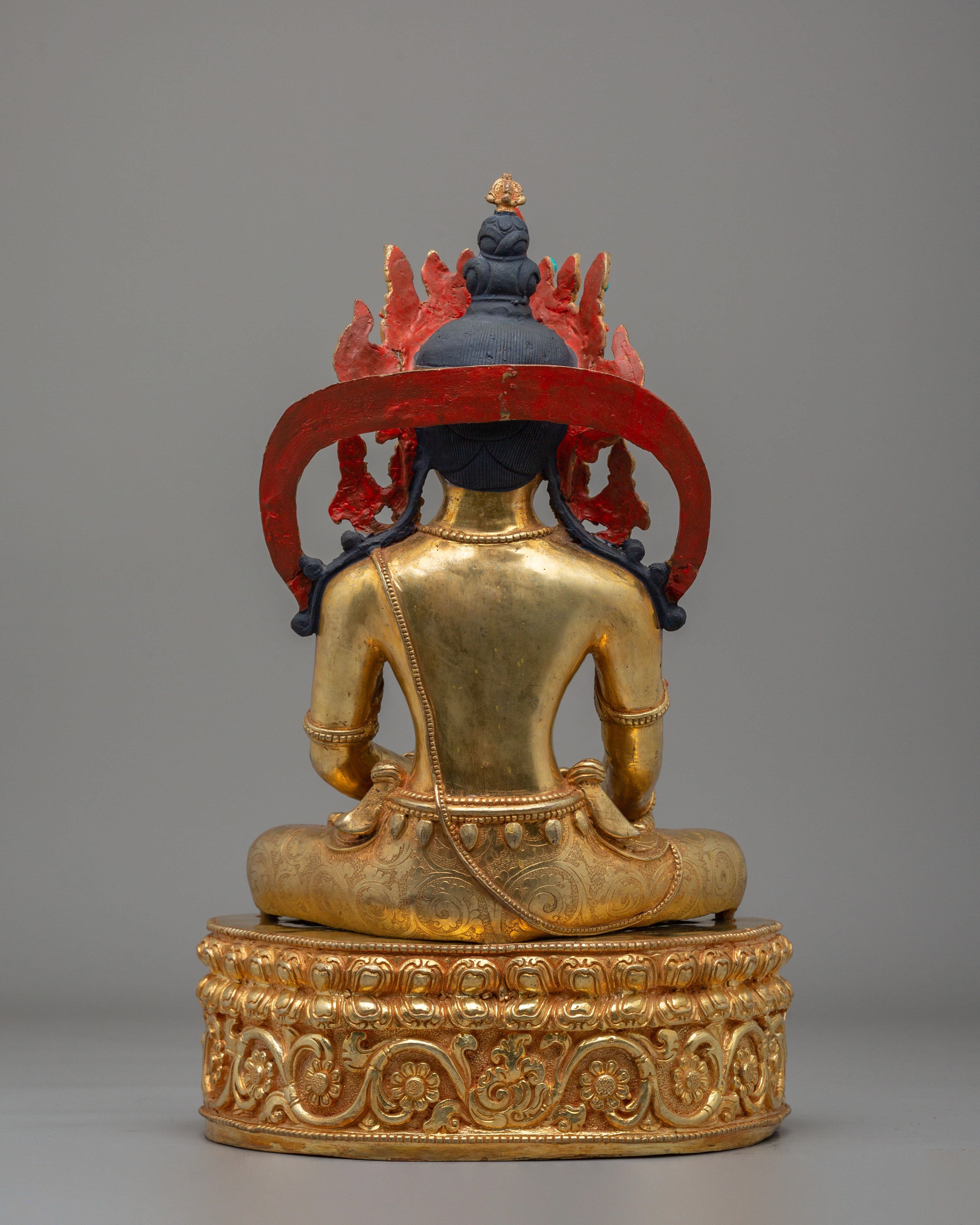 Crowned Shakyamuni Buddha Peaceful Statue | Serene Presence for Your Sacred Space