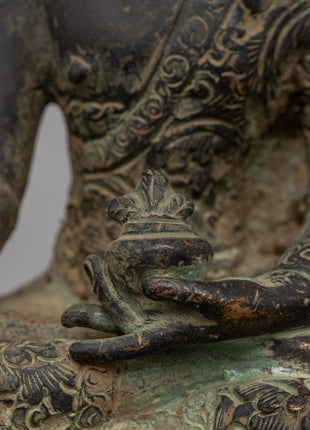 Shakyamuni Buddha Enlightened Master Copper Statue