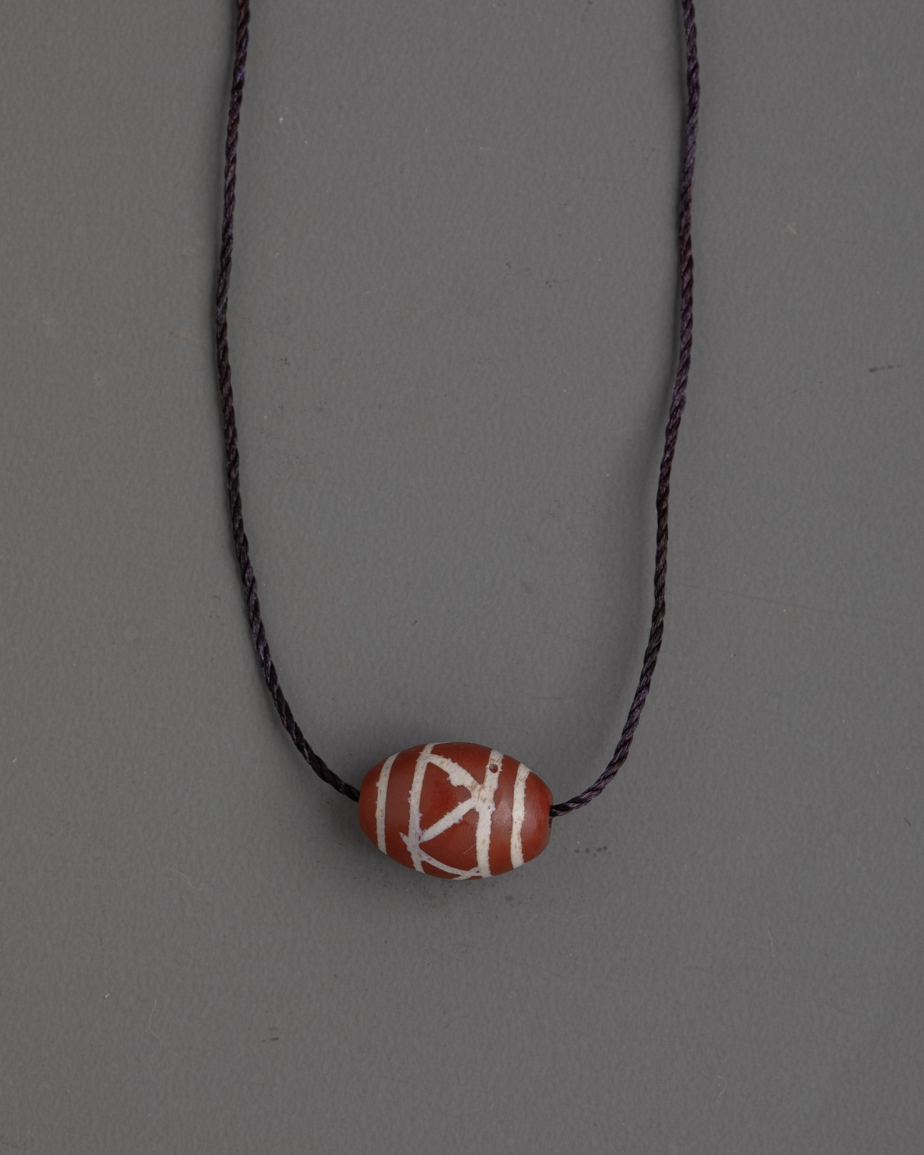Handcrafted Red Chong Dzi Locket | Spiritual Pendant for Meditation