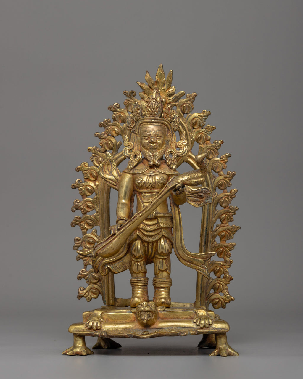 Protector Statues Handcrafted Protector Statue Set | Sacred Buddhist Guardian Deities