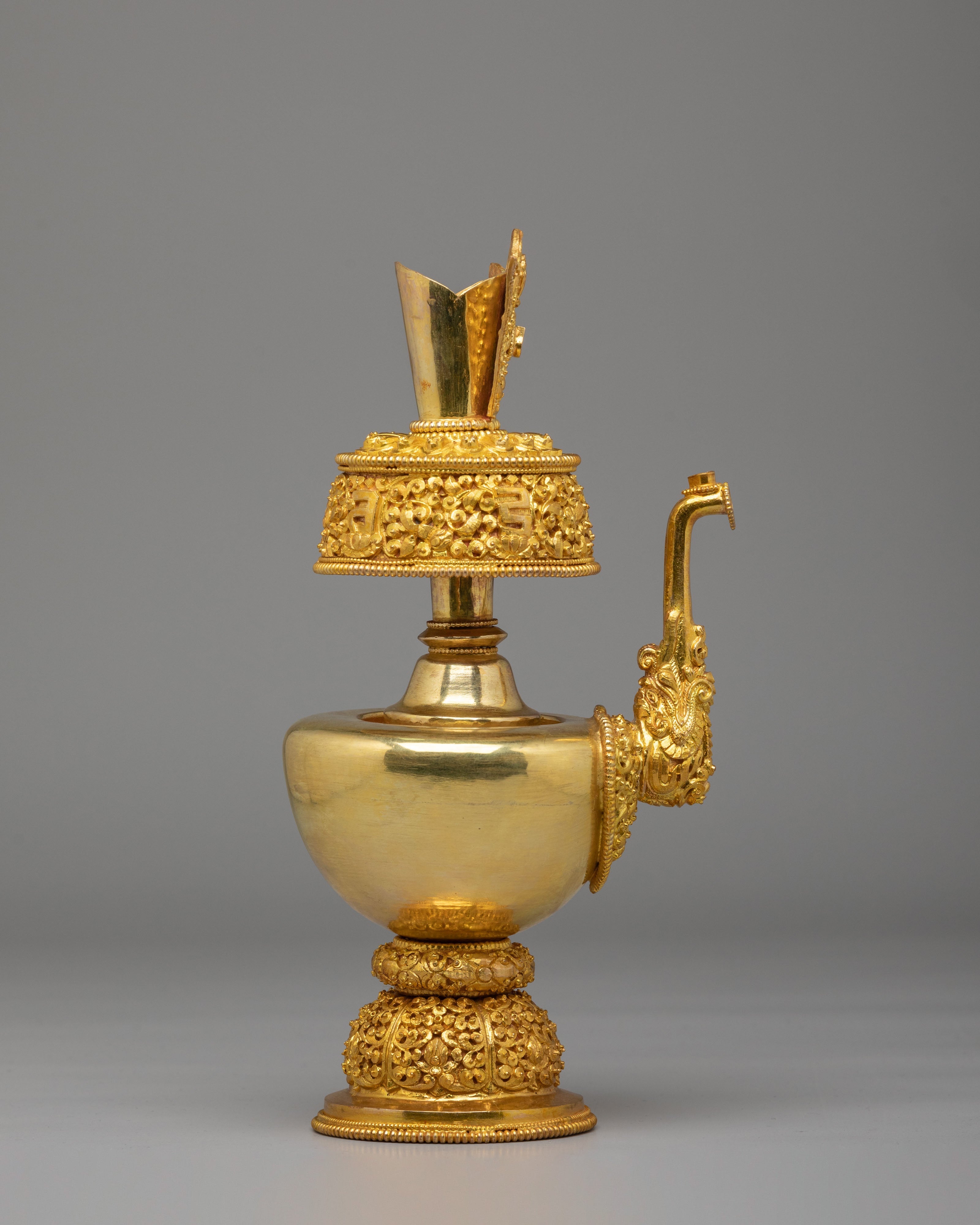 Sacred Ritual Bhumba | Gold Plated Tibetan Bhumba