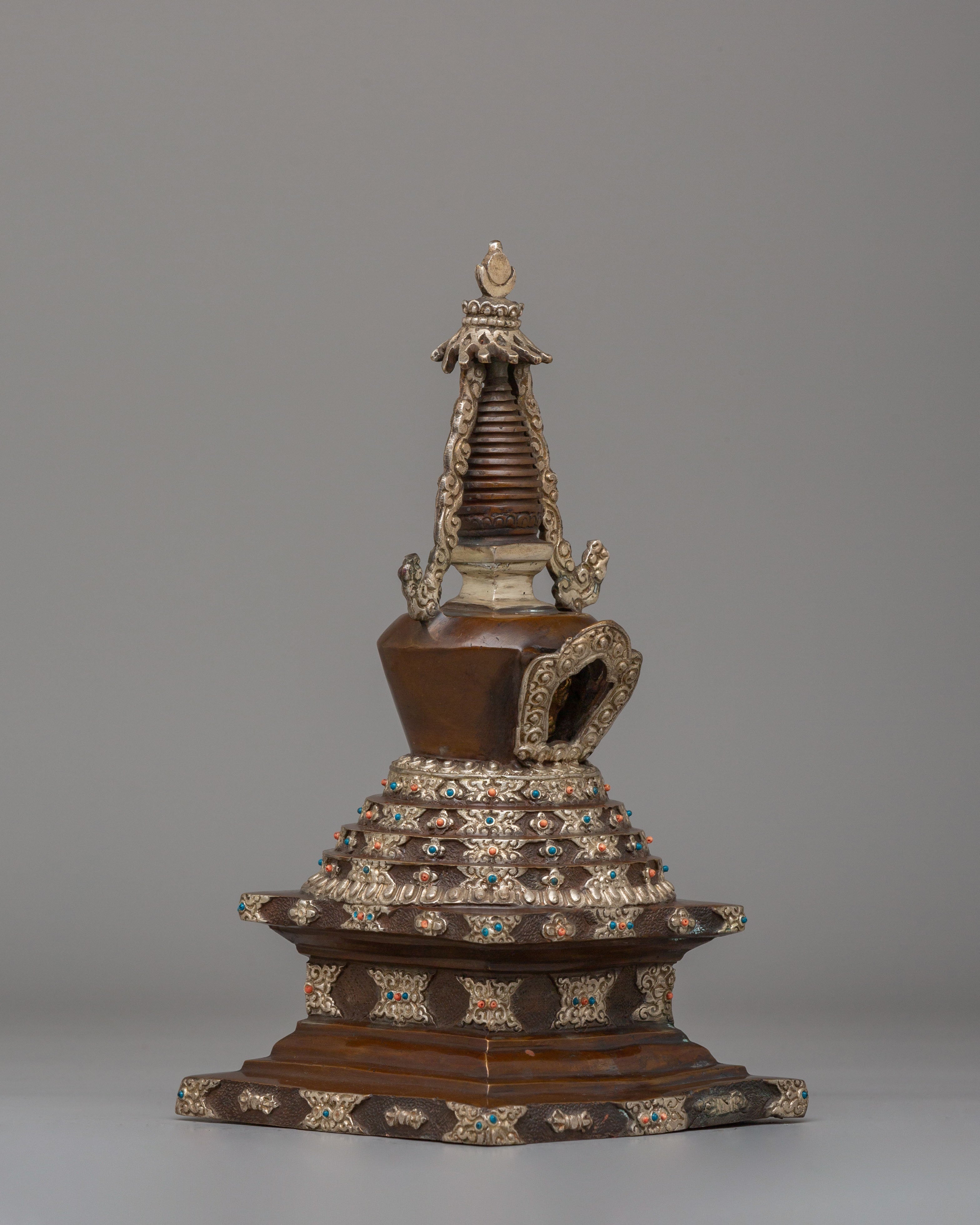 Buddhist Ritual Lotus Blossom Stupa | Symbol of Enlightenment