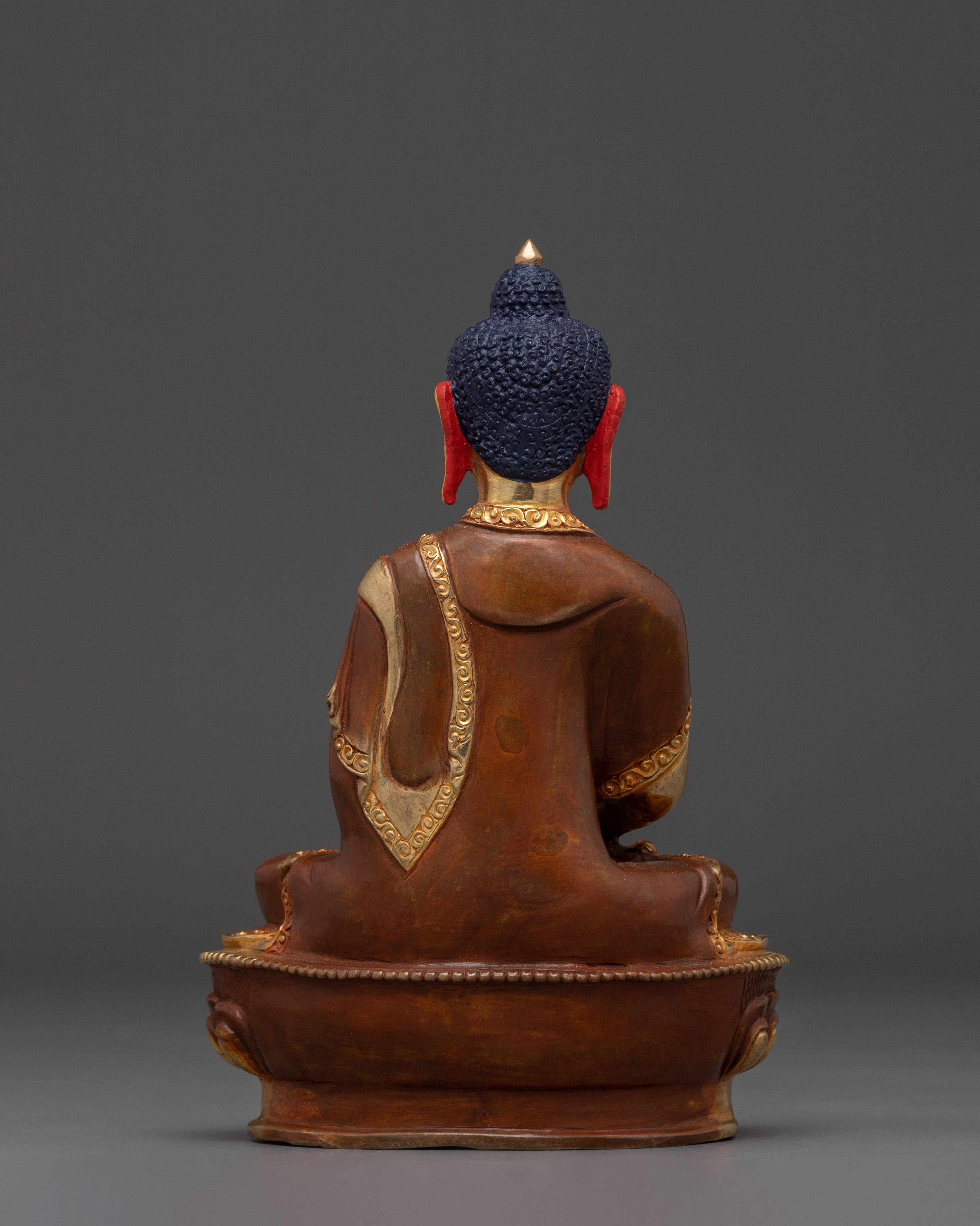 Handcrafted Amitabha Buddha Statue | Copper and 24K Gold Artistry