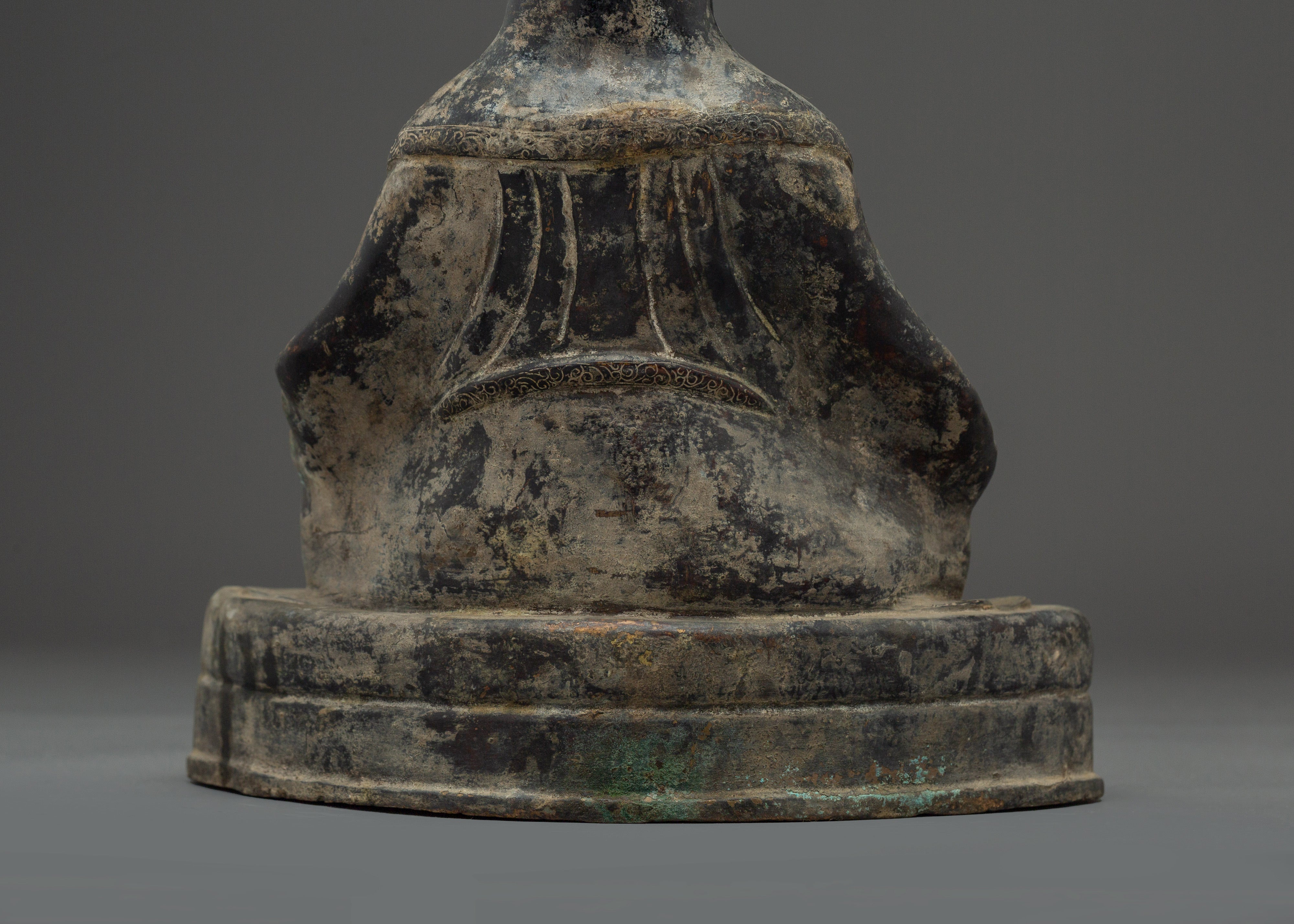 Gampopa Antique Finished Copper Statue | Dakpo Lhaje Tibetan Buddhist Master