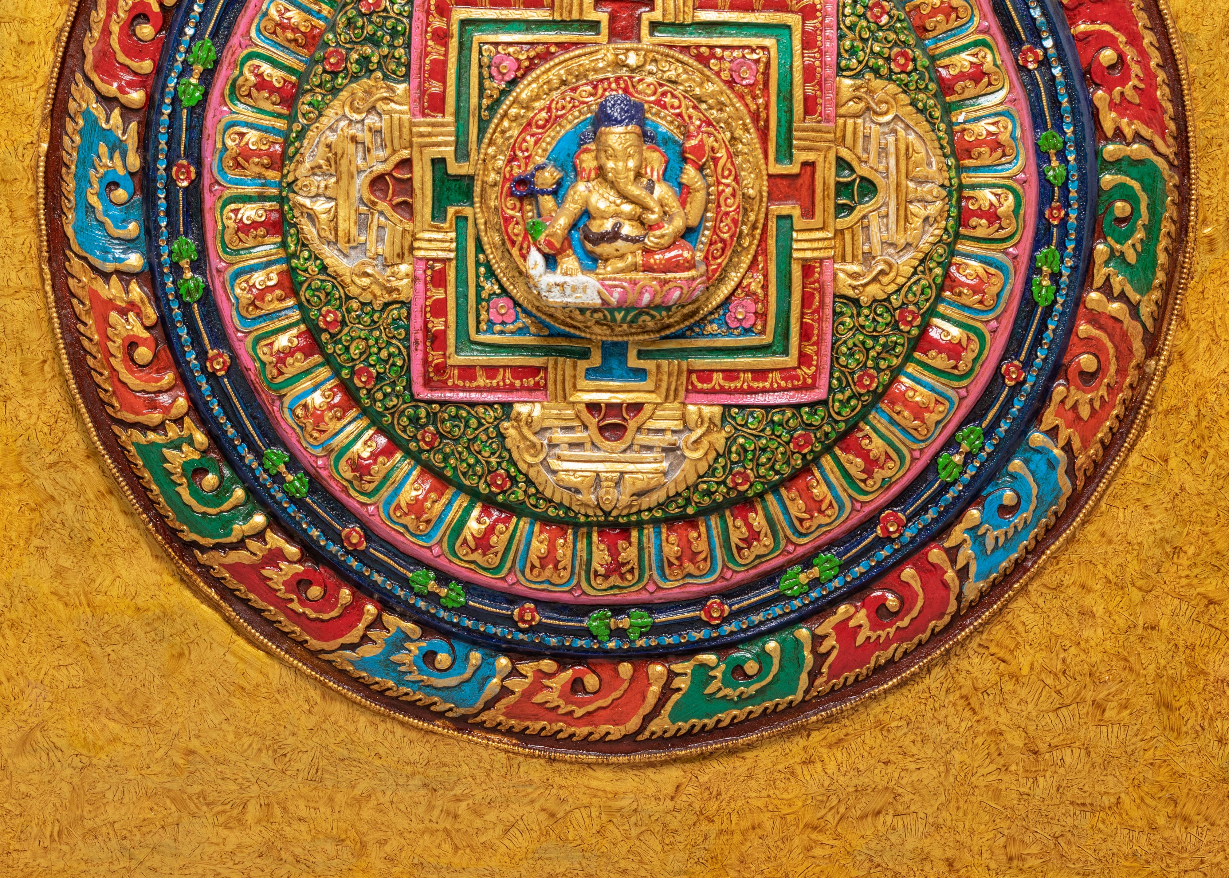 Sacred Ganesh Wall Hanging | Divine Guidance and Prosperity