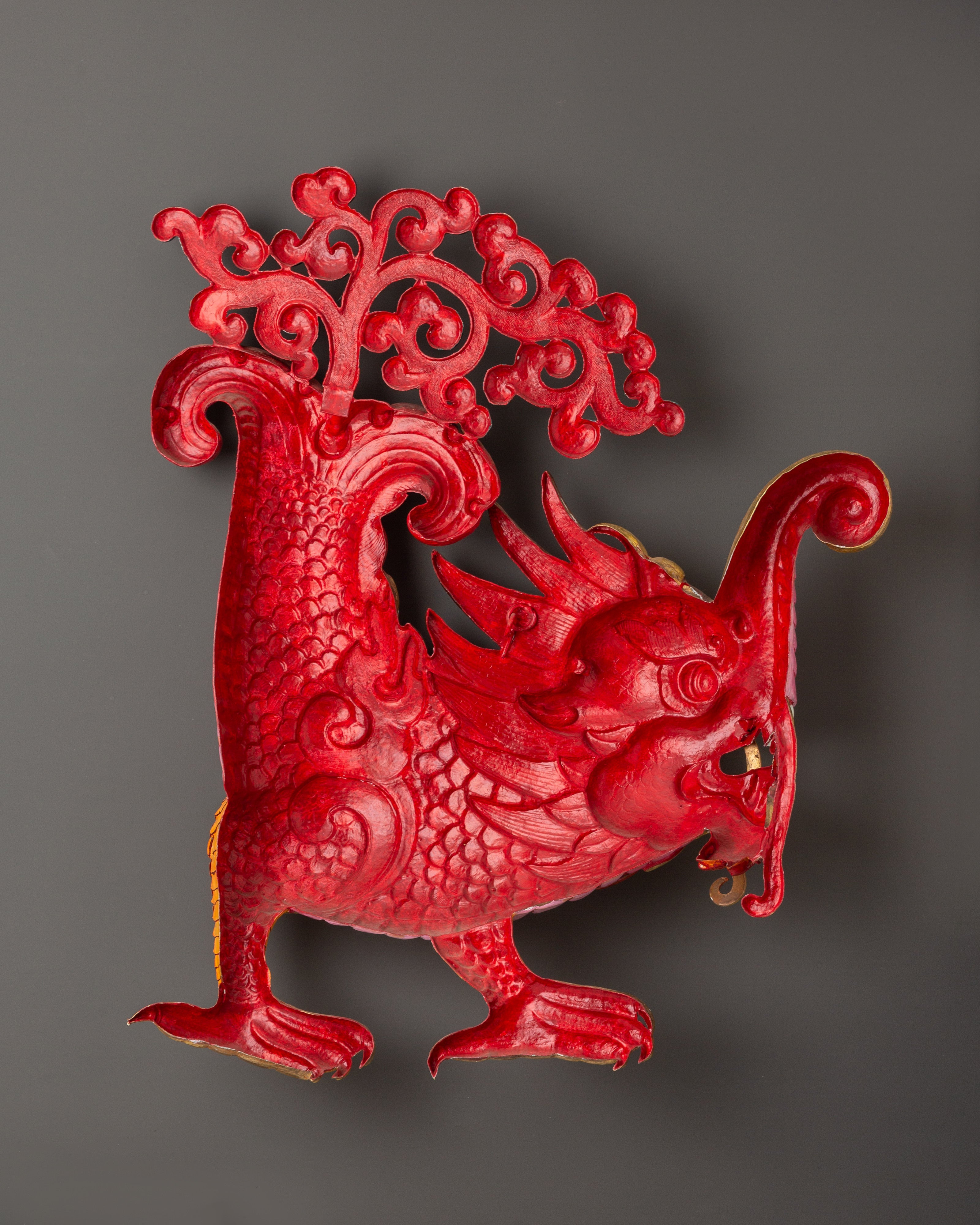 Gold Plated Dragon Wall Hanging Set | Symbol of Power & Prosperity