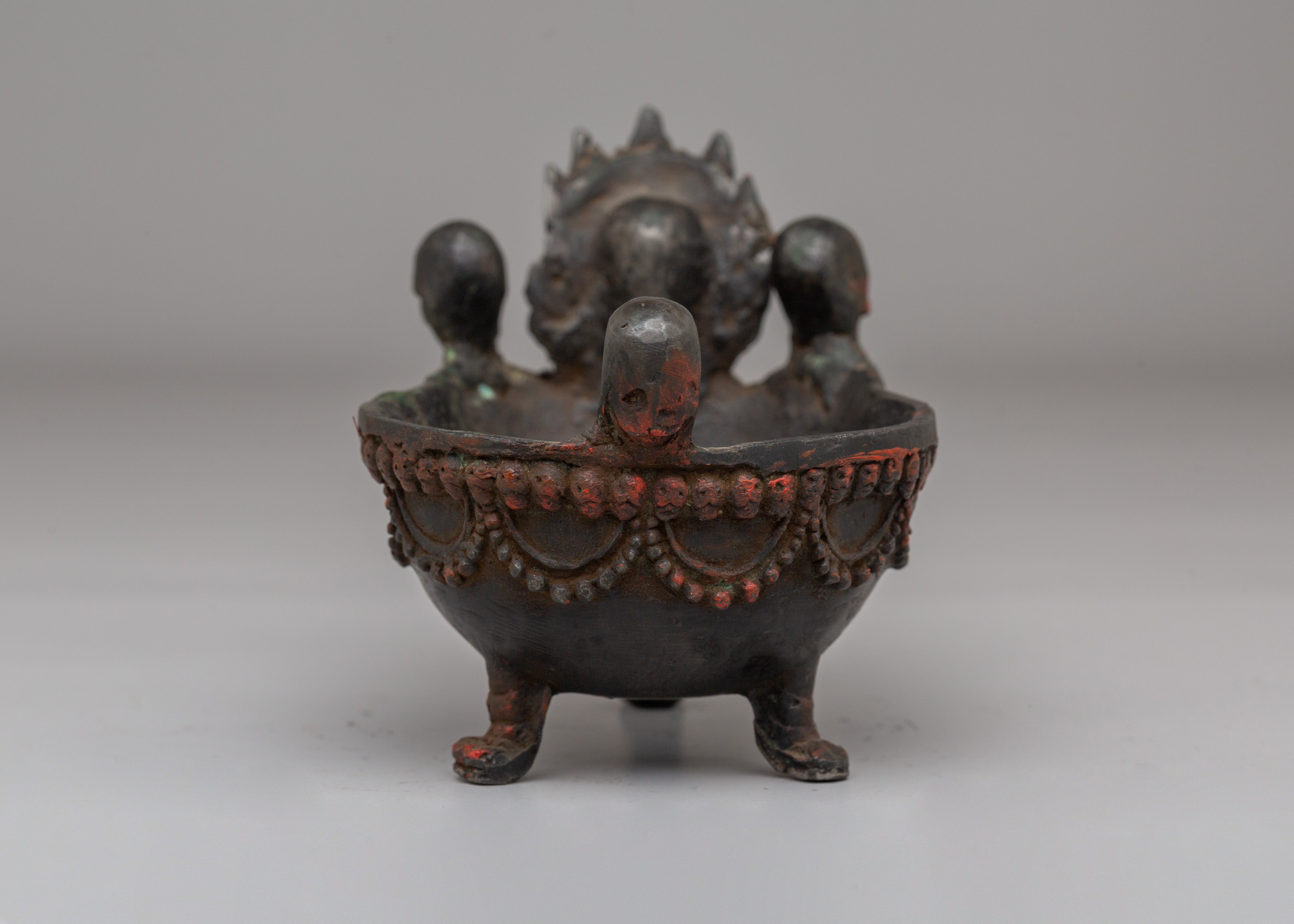 Sacred Kapala Set for Rituals | Handcrafted Skull Cups for Tantric Offerings