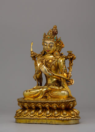 Tikshana Manjushri Statue | Tibetan Altar Decor
