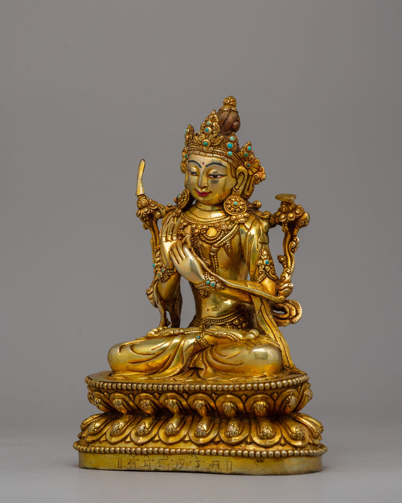 Tikshana Manjushri Statue | Tibetan Altar Decor