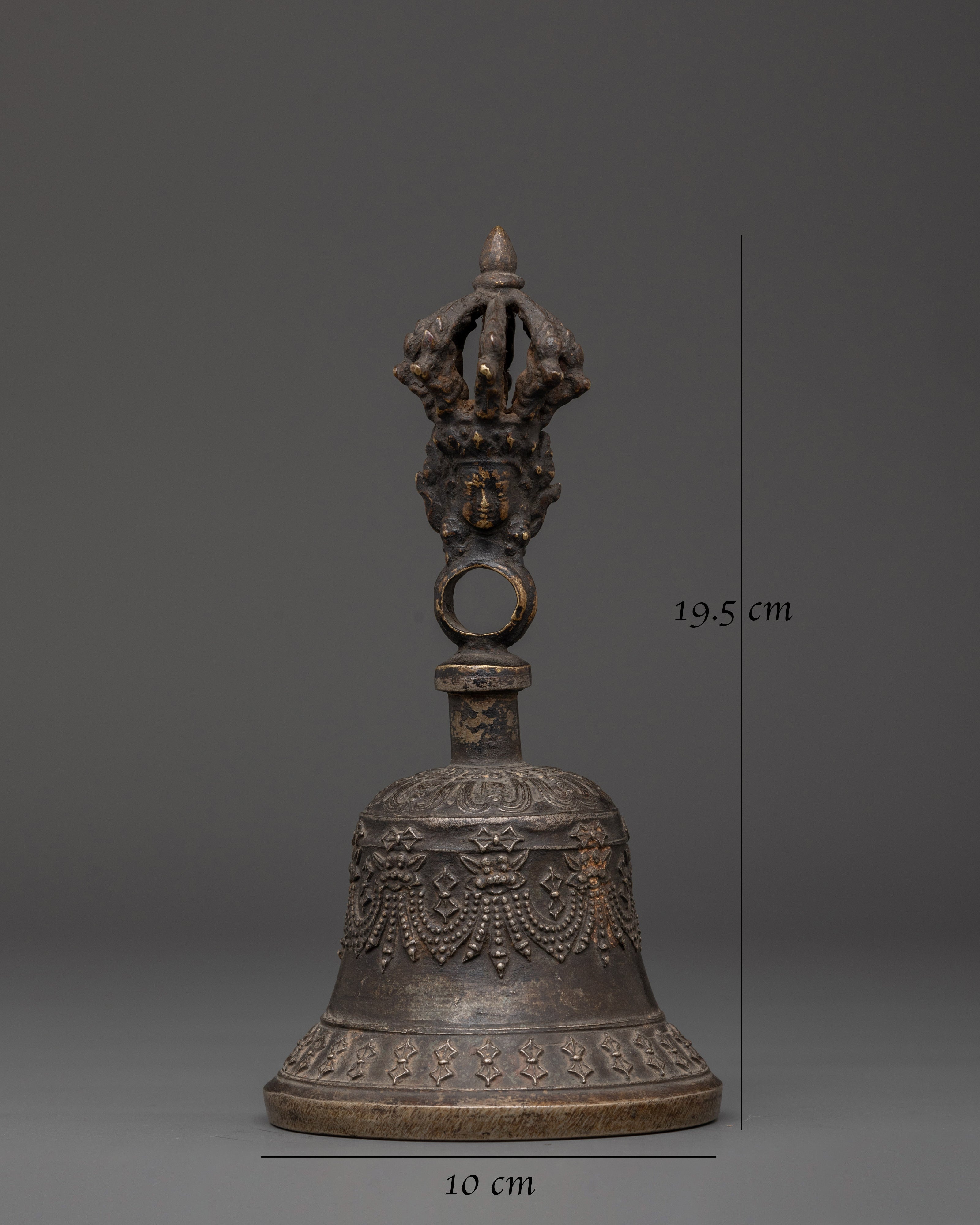 Handcrafted Bronze Ritual Bell | Antique Bronze Ritual Bell