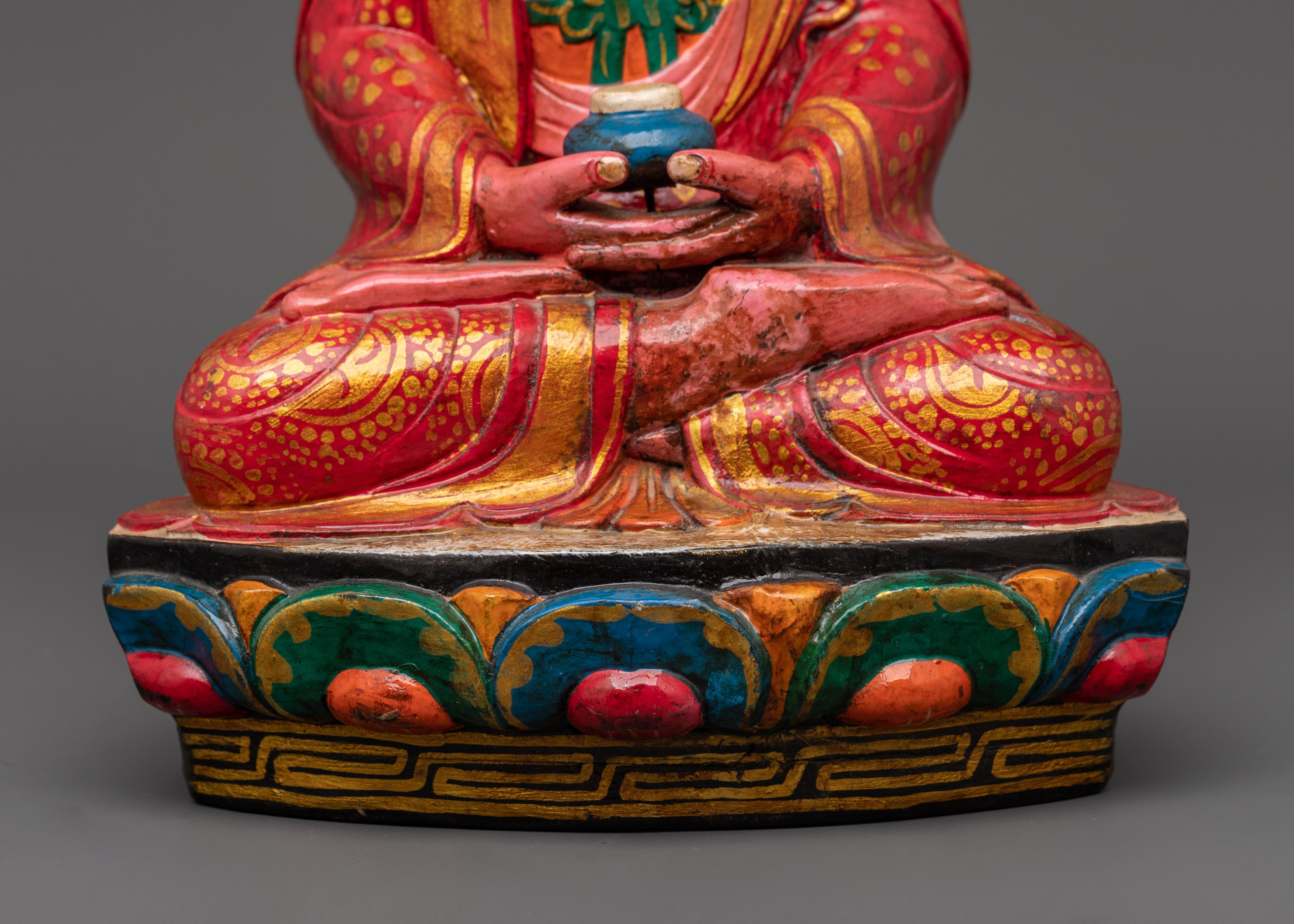 Amitabha Buddha Wooden Statue | Symbol of Infinite Light & Wisdom