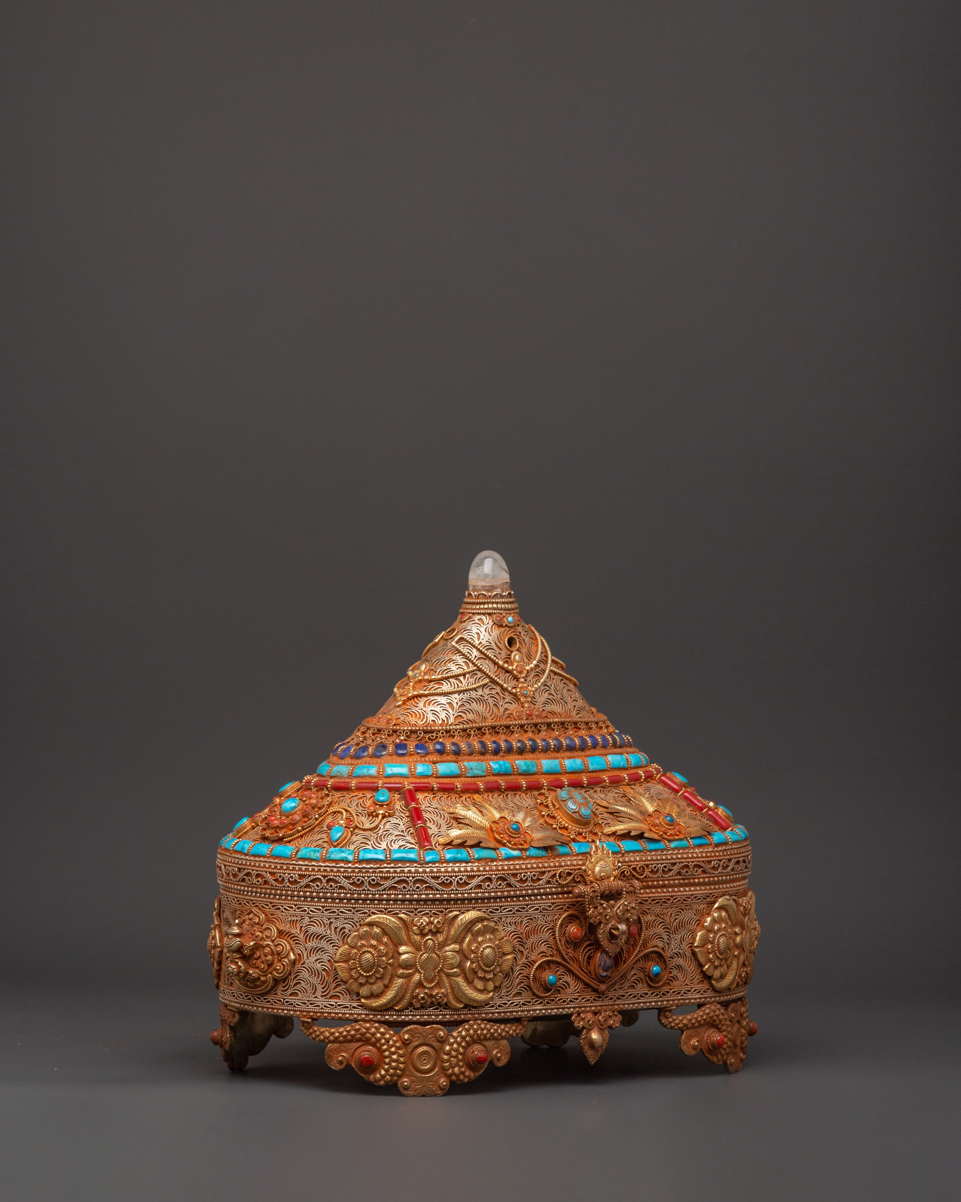 Copper & Gold-Plated Treasure Box | Handcrafted Keepsake Storage