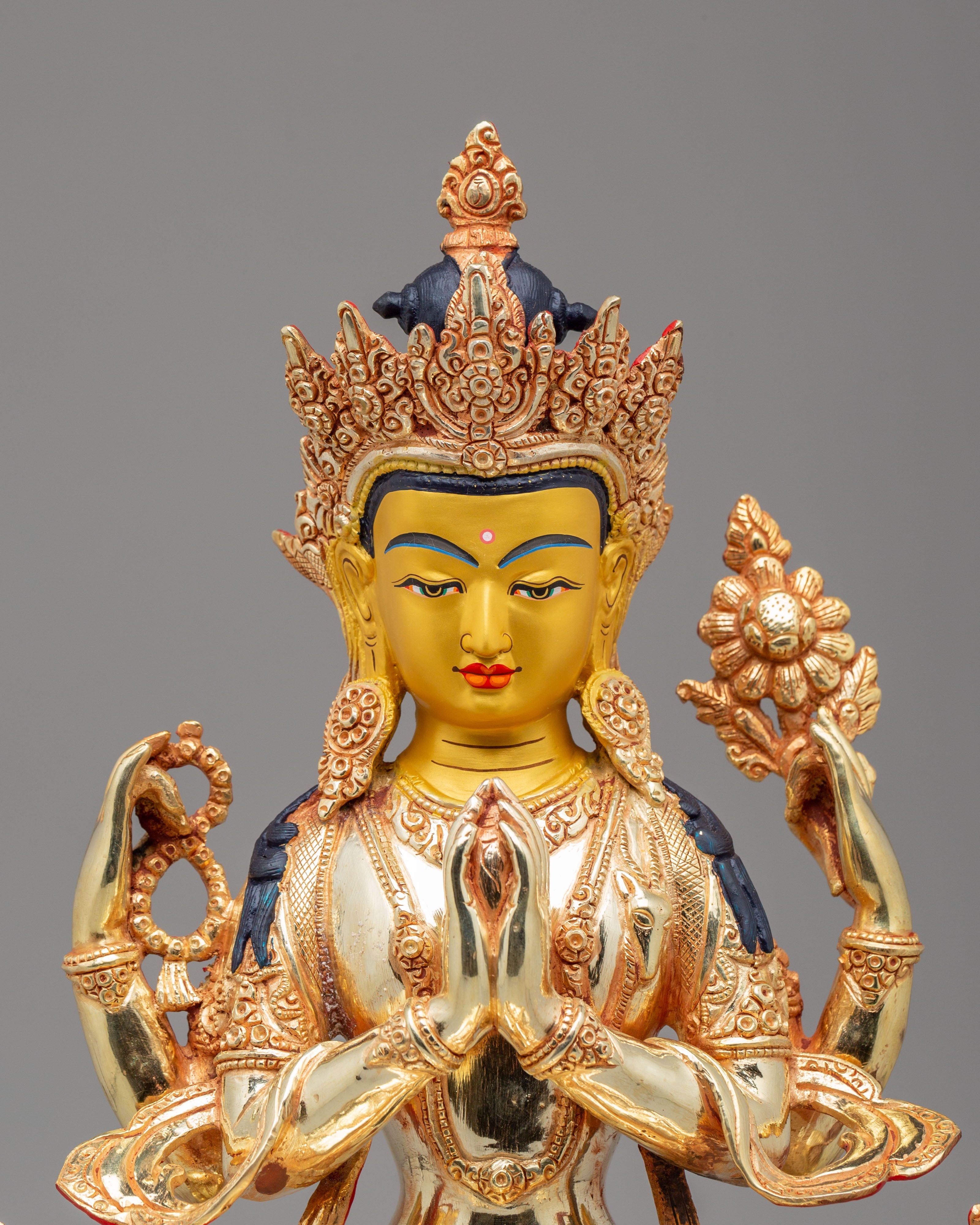 Spiritual Avalokiteshvara Chenrezig Statue | Compassion Deity Figurine