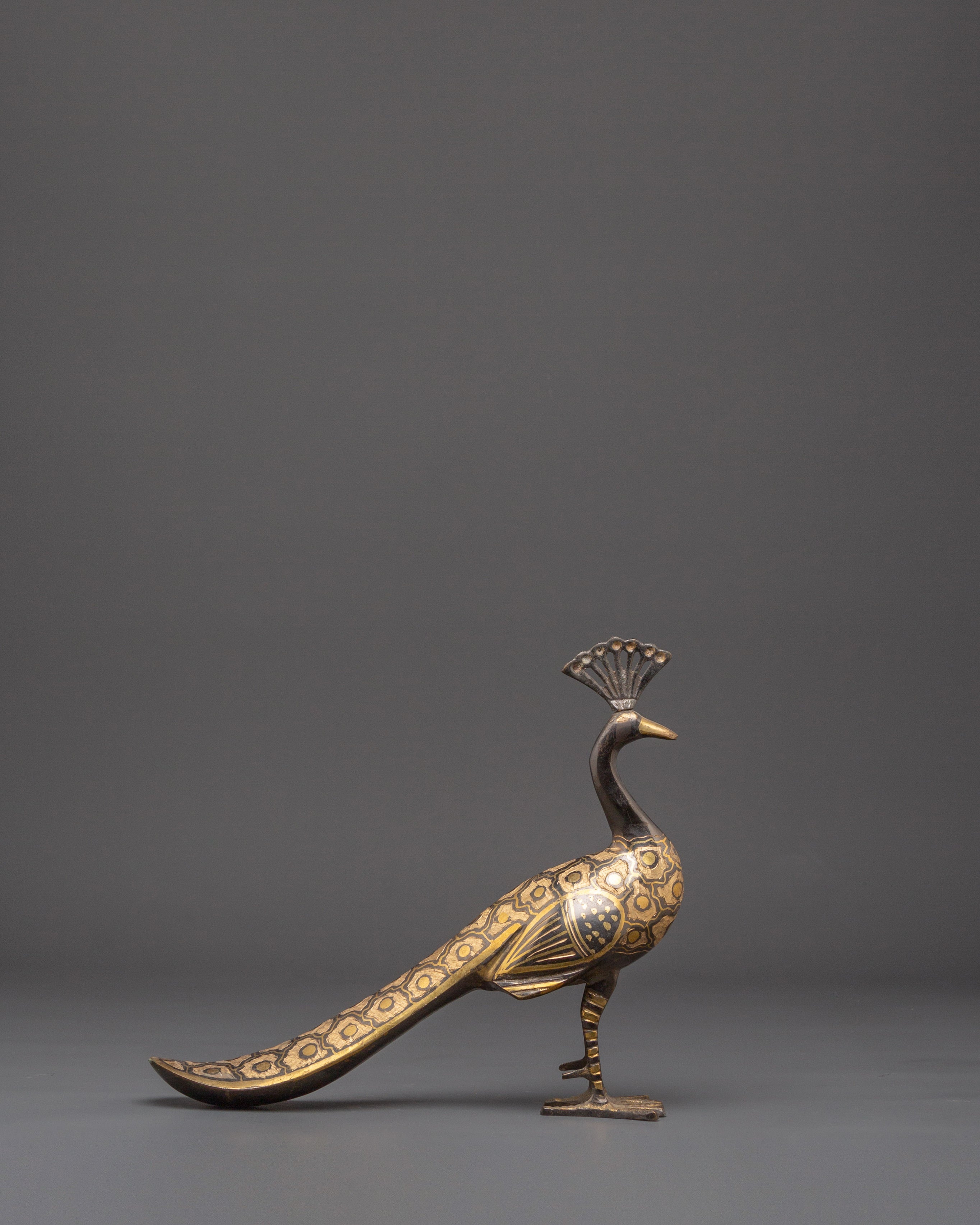 Brass Peacock Set for Decor | Elegant Peacock Decor for Home