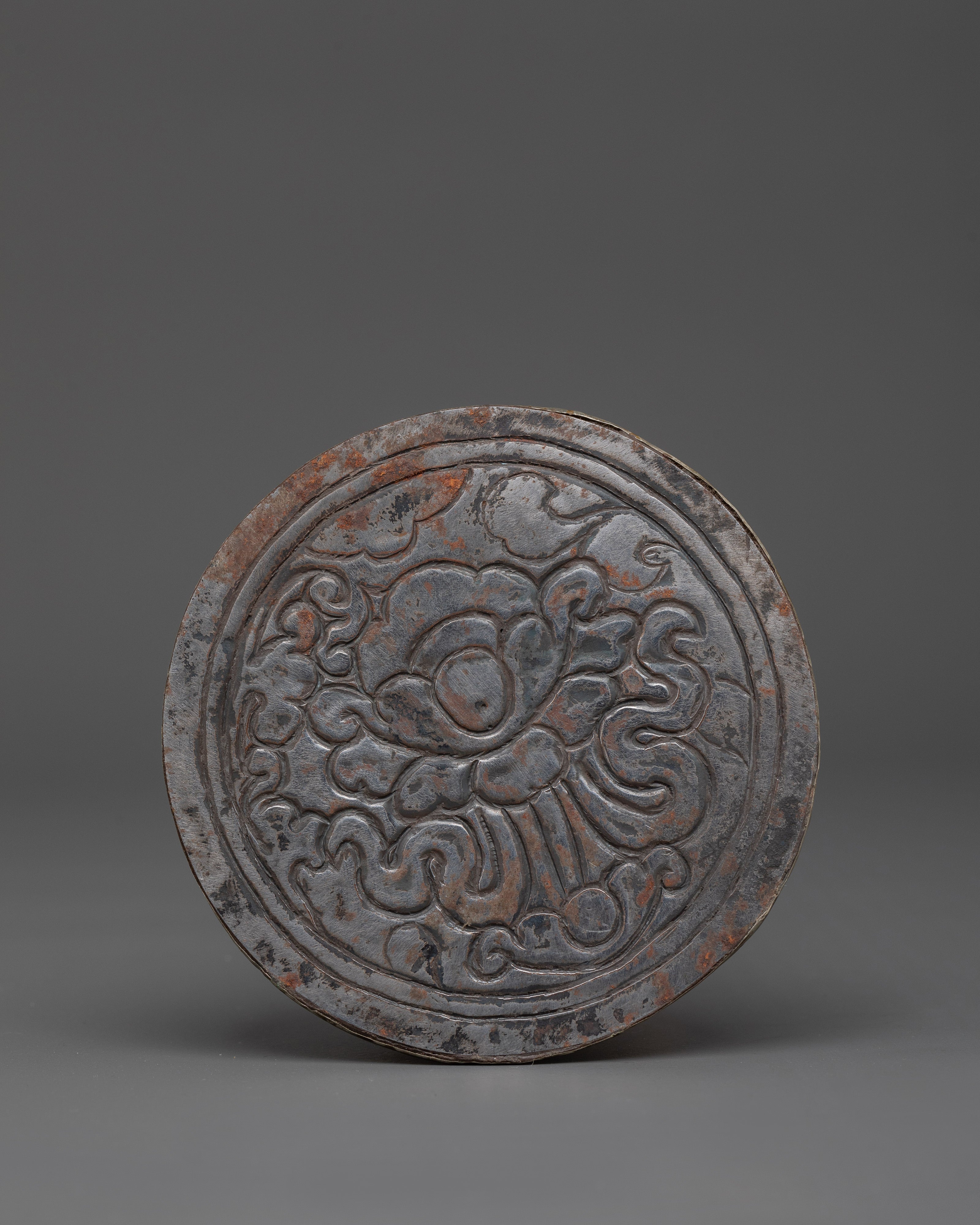 Tibetan Ritual Stamp | Handcrafted Spiritual Seal with Gemstones and Crystal Tip
