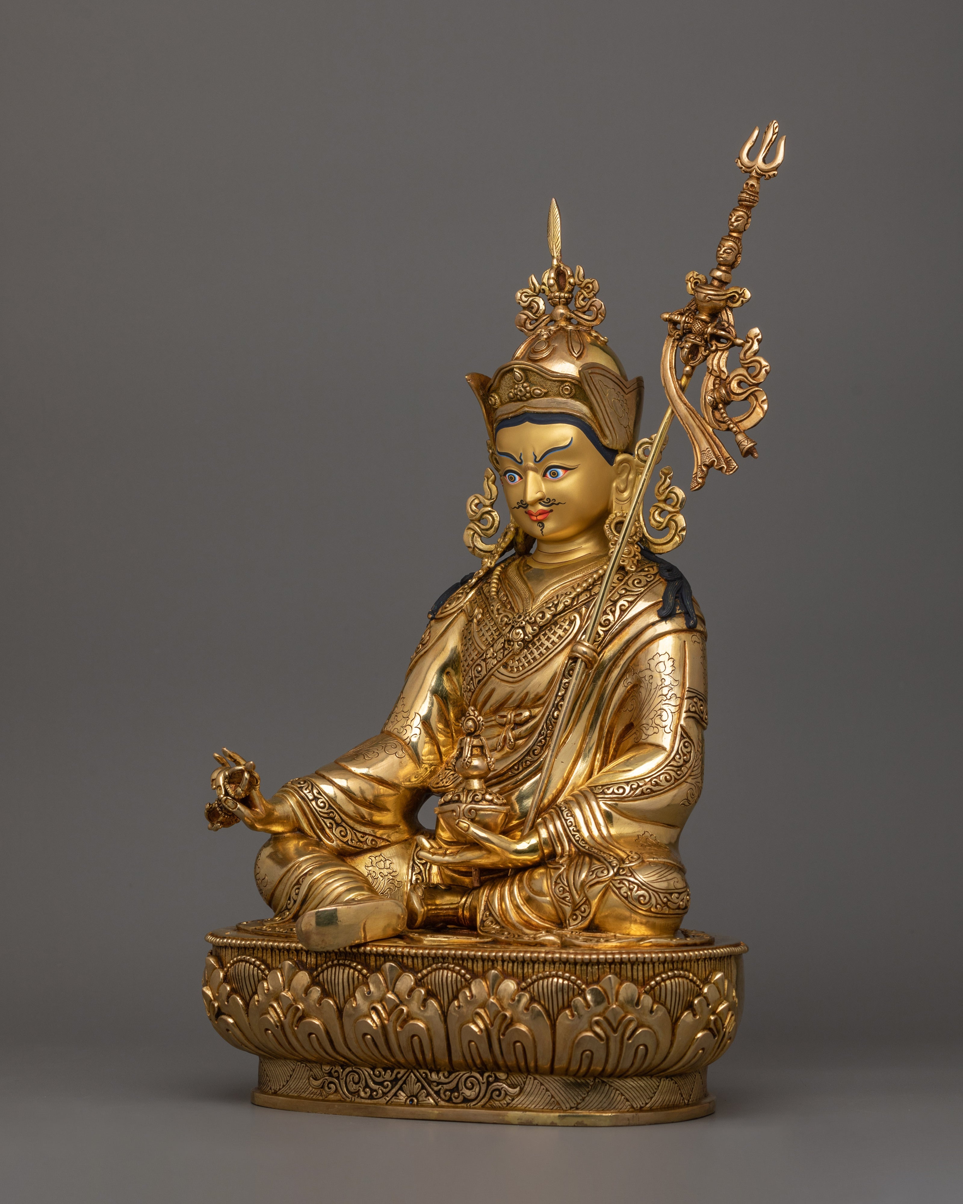 Sacred Figurine of Lord Padmasambhava | Buddha of Wisdom and Spiritual Power