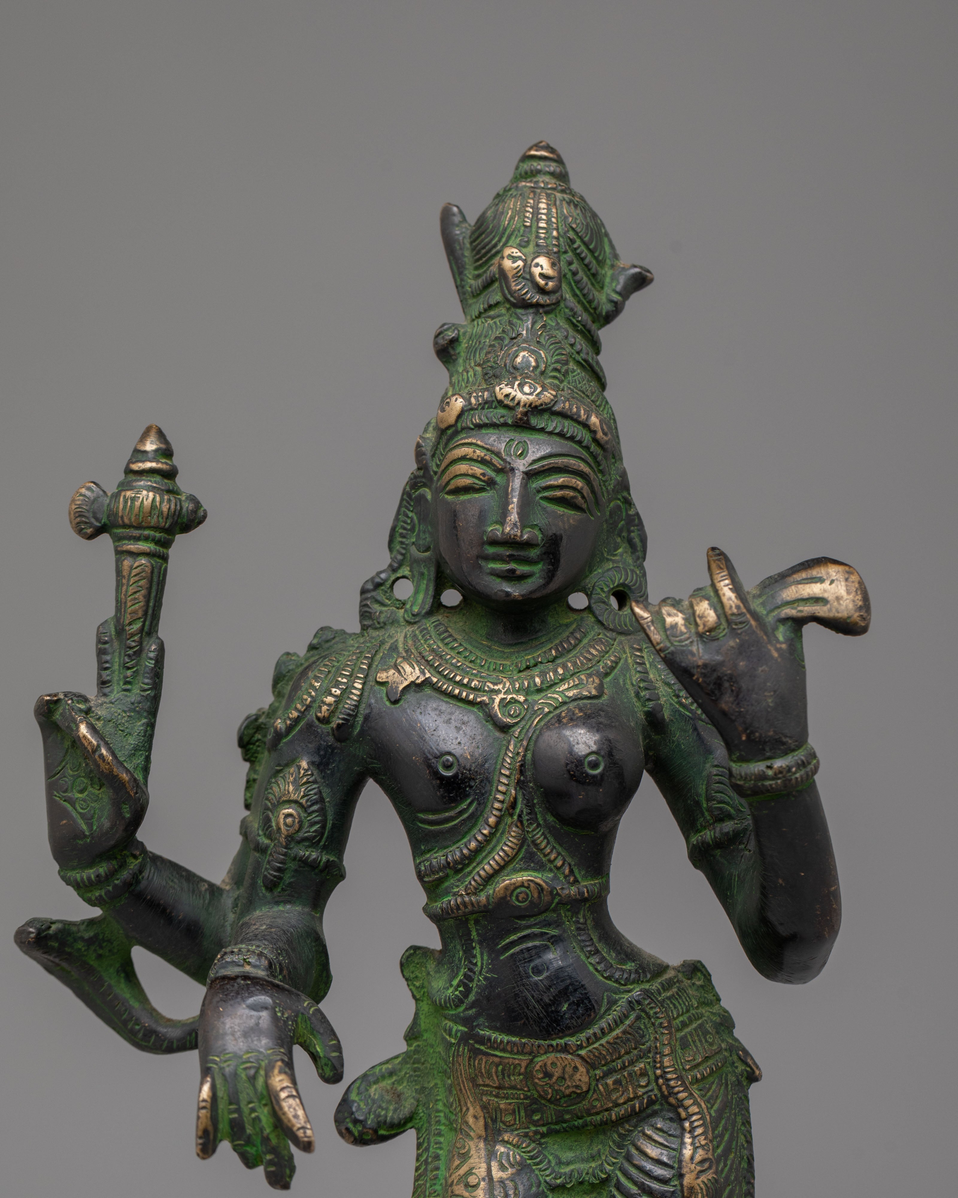 Buddhist Ardhanarishvara Statue | Divine Union of Shiva and Shakti
