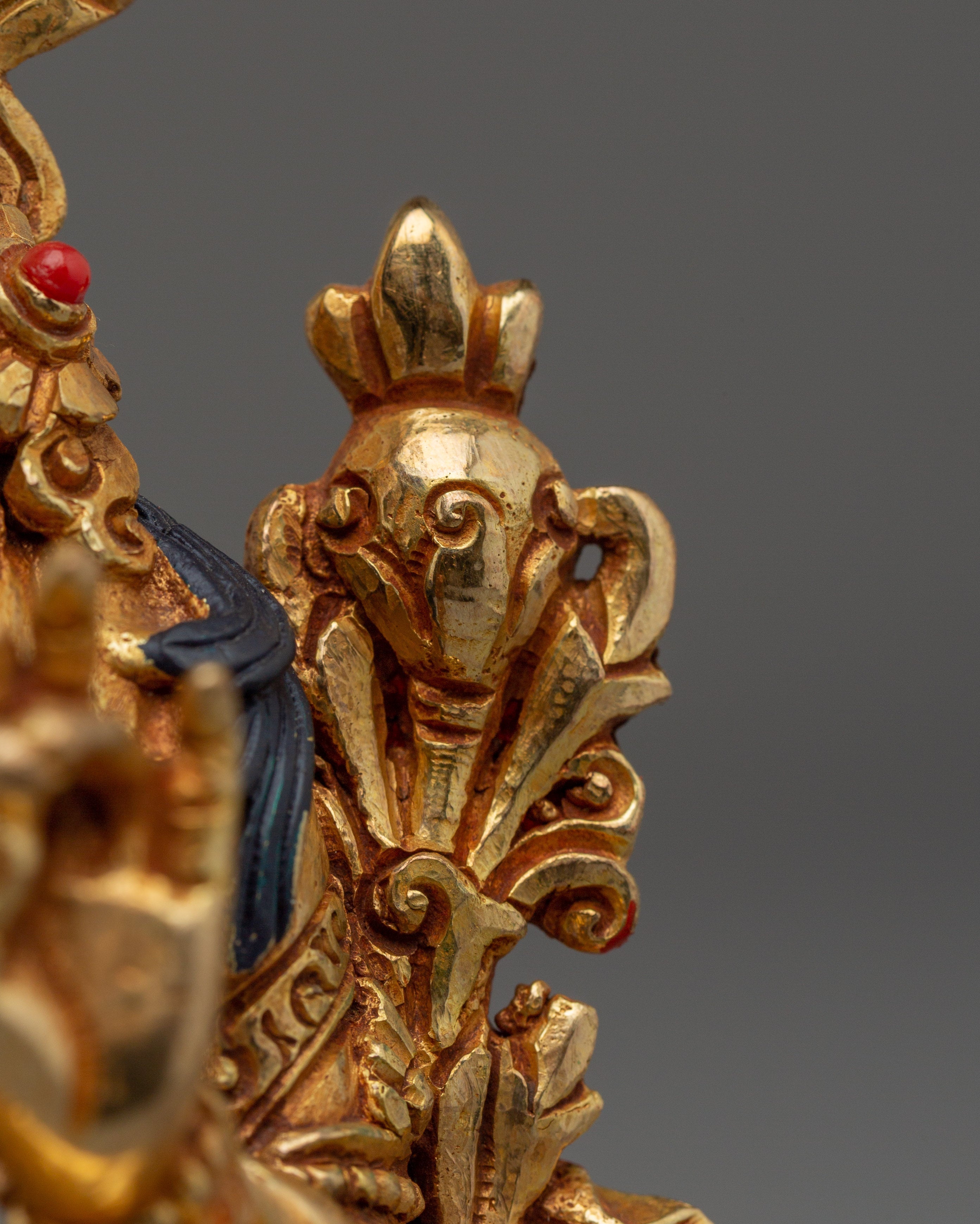 Divine Bodhisattva Green Tara Golden Artwork for Meditation and Decor