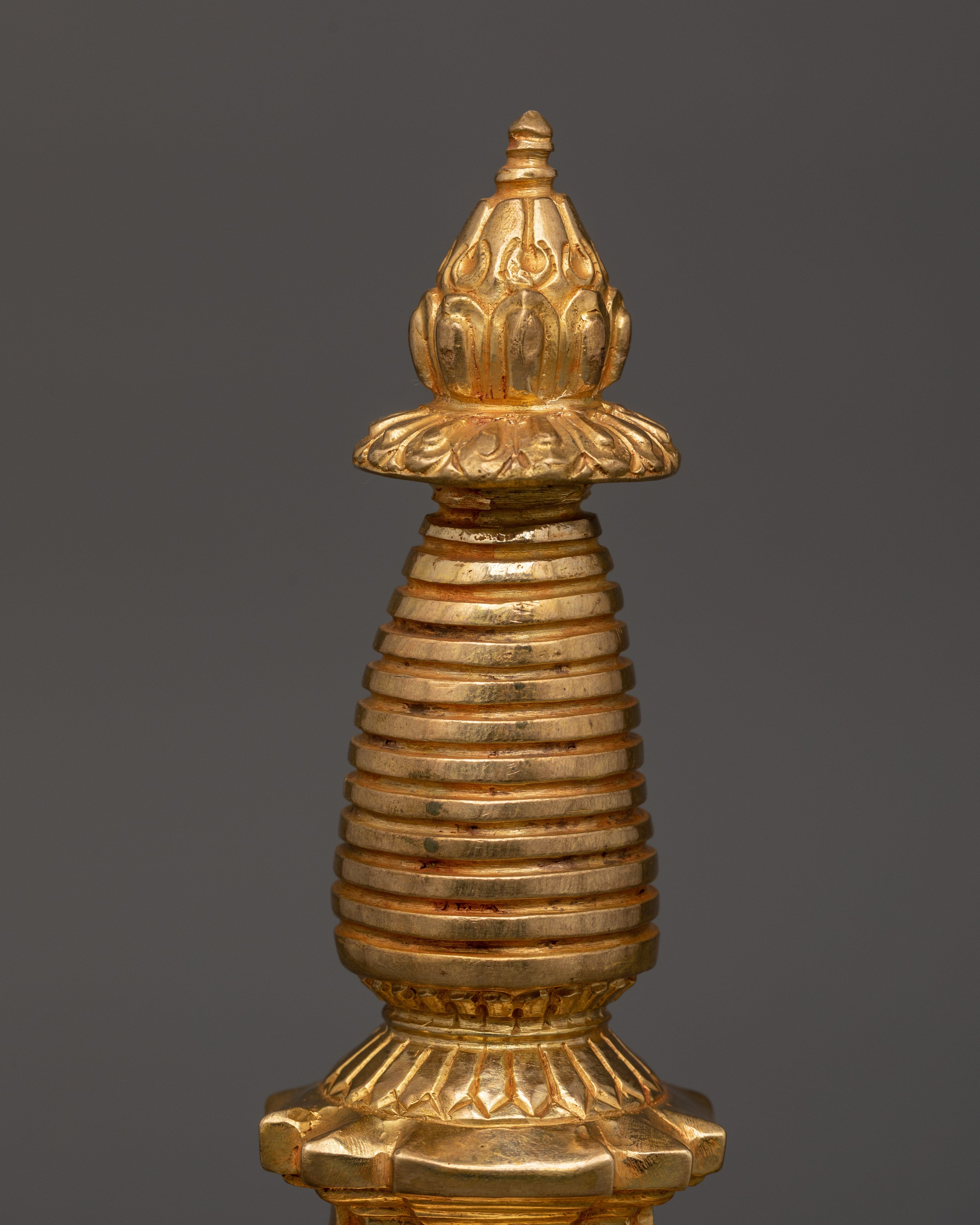 Gold Plated Buddhist Decor | Sacred Buddhist Sculpture