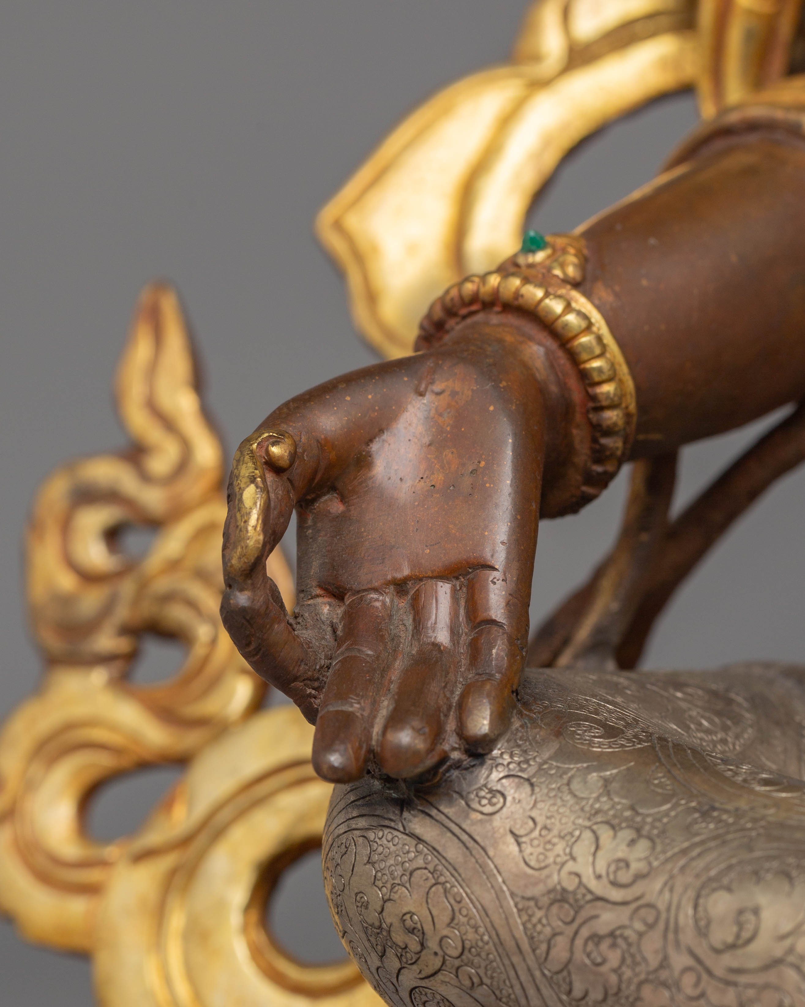 Enlightened Compassion Green Tara Statue | Green Tara Statue for Altar