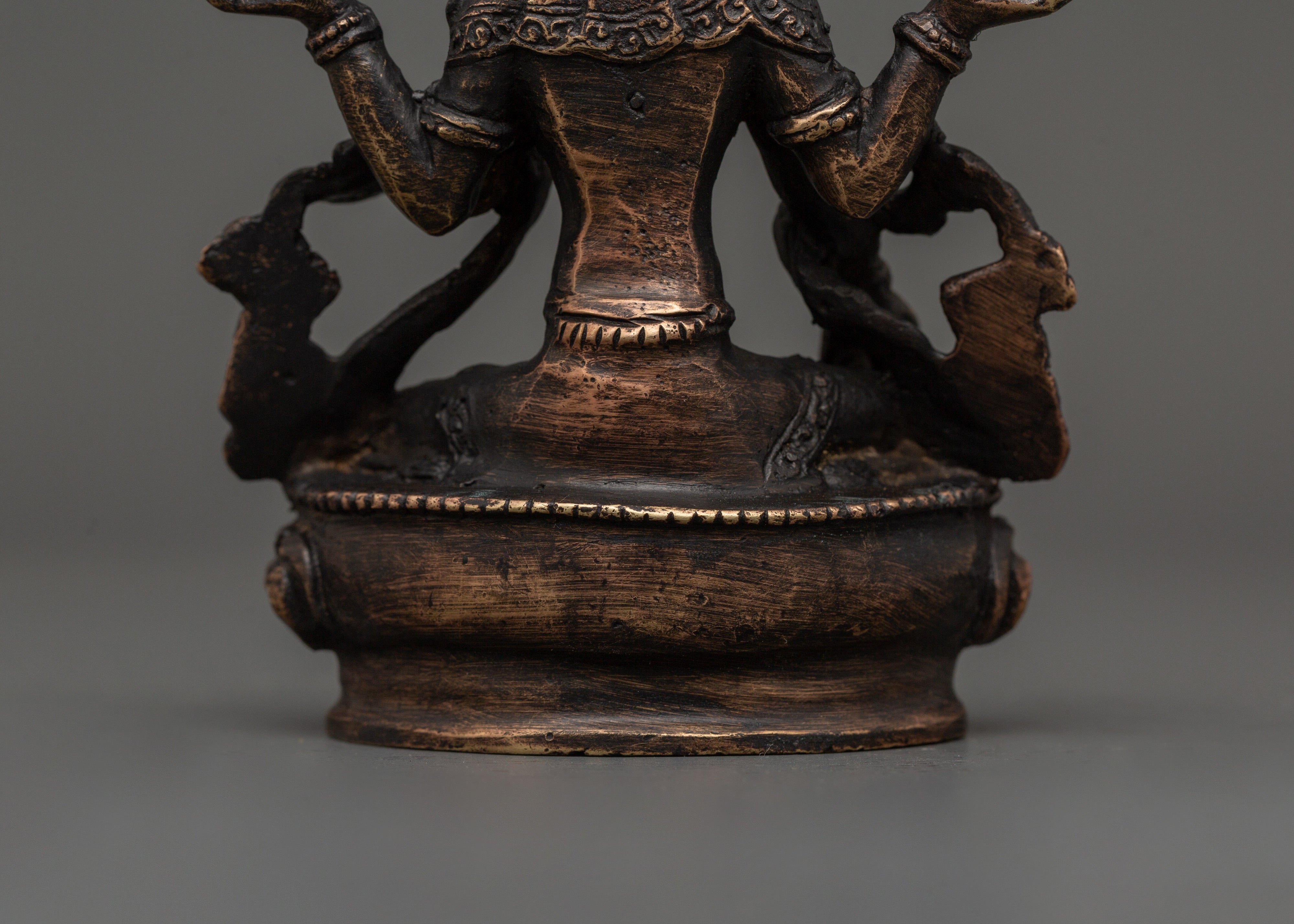 Laxmi Statue - Goddess of Wealth | Buddhist Style Carved Art