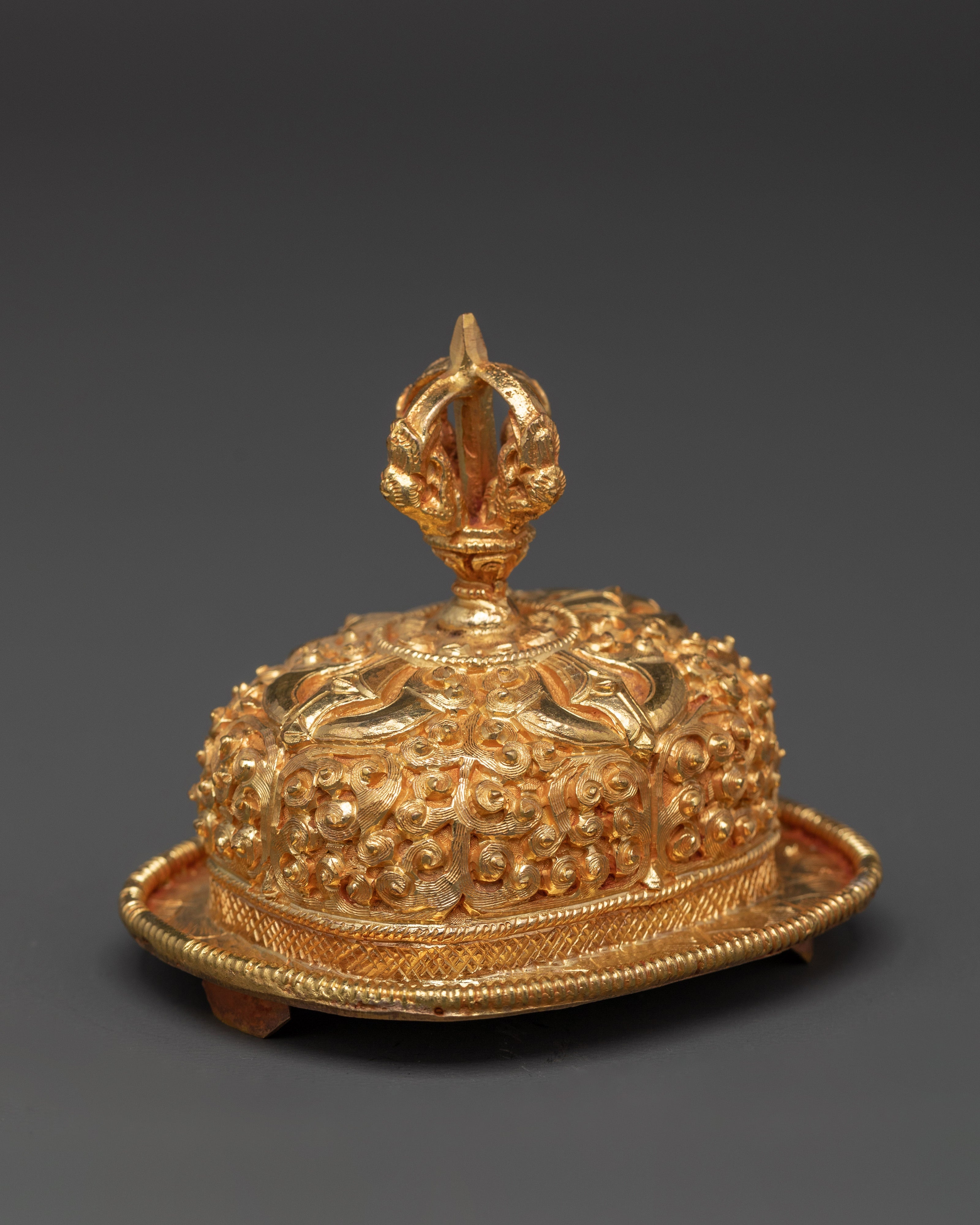 Gold Plated Kapala for Buddhist Ceremonies | Kapala for Tantric Practices