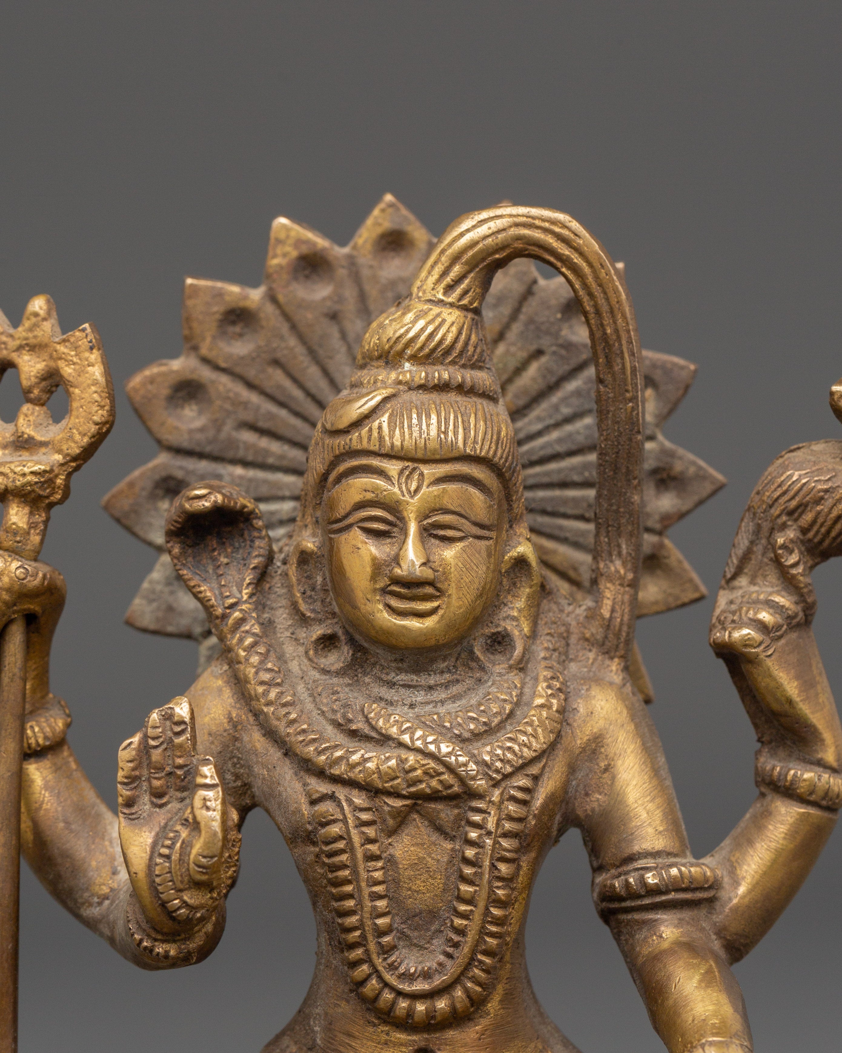 The Destroyer Shiva Ji Statue | Brass Mahadev Idol for Puja