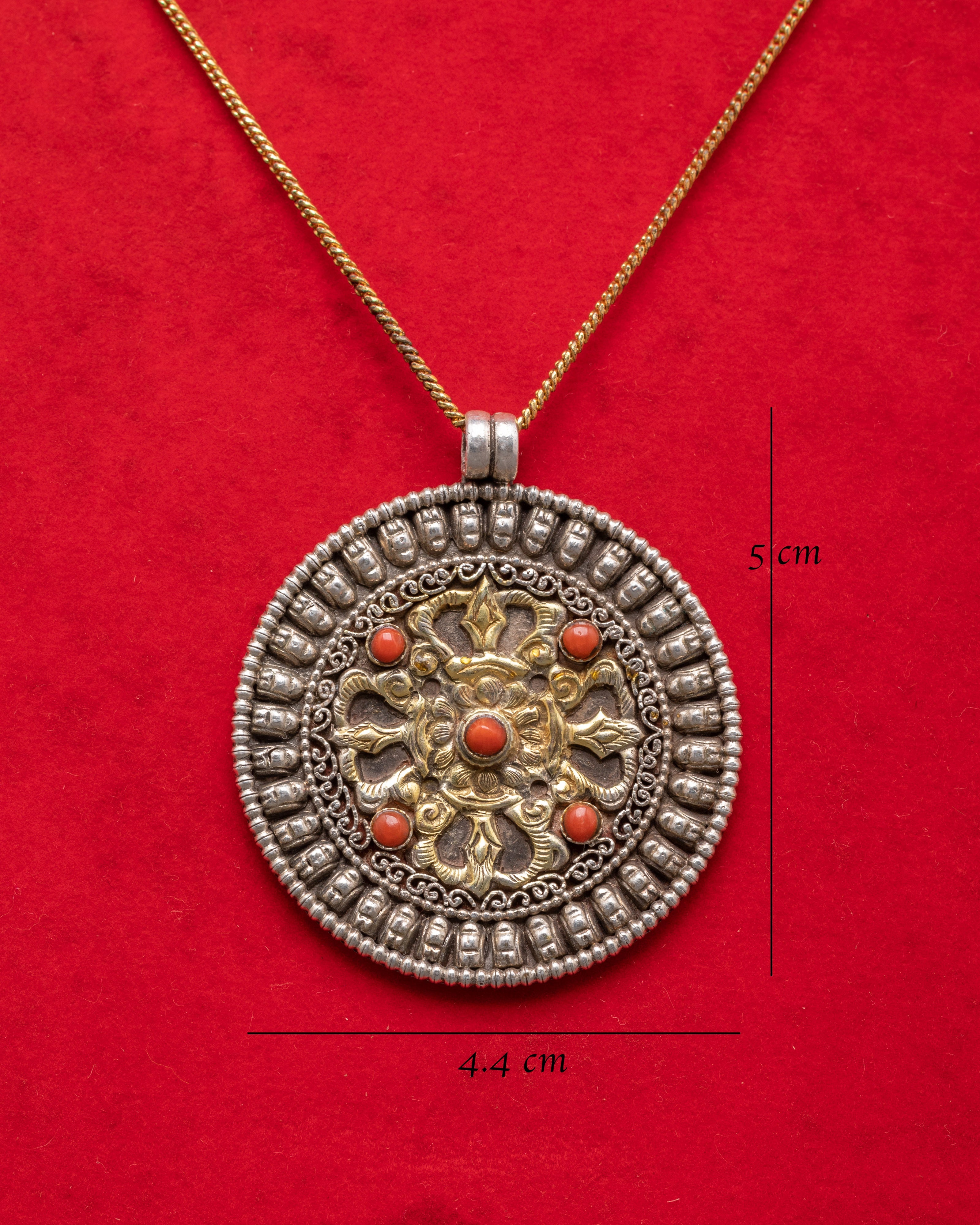 Bishwo Vajra Locket | Handcrafted Tibetan Buddhist Jewelry