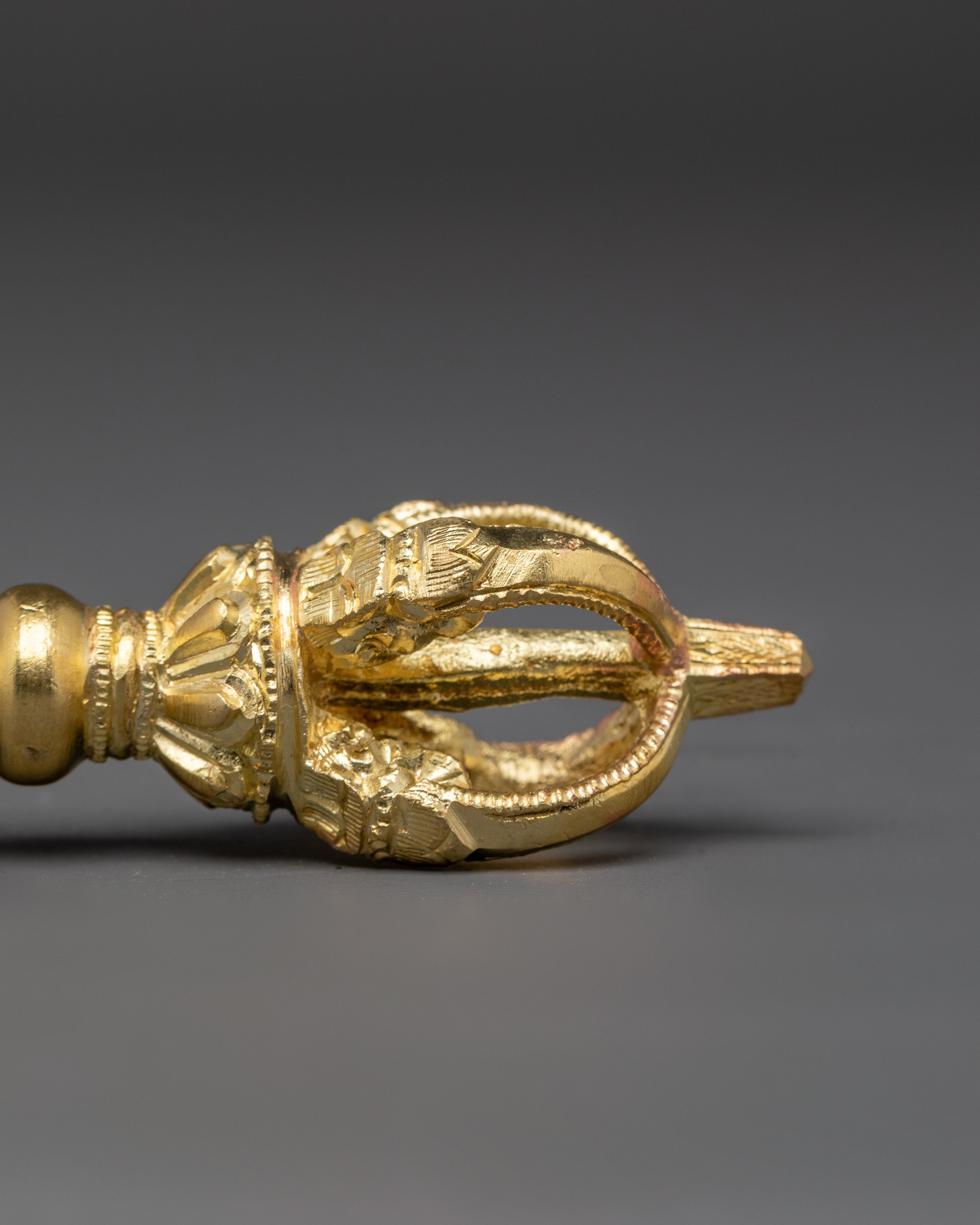Traditional Himalayan Bell and Vajra Set | Brass and Bronze Vajrayana Ritual Instrument