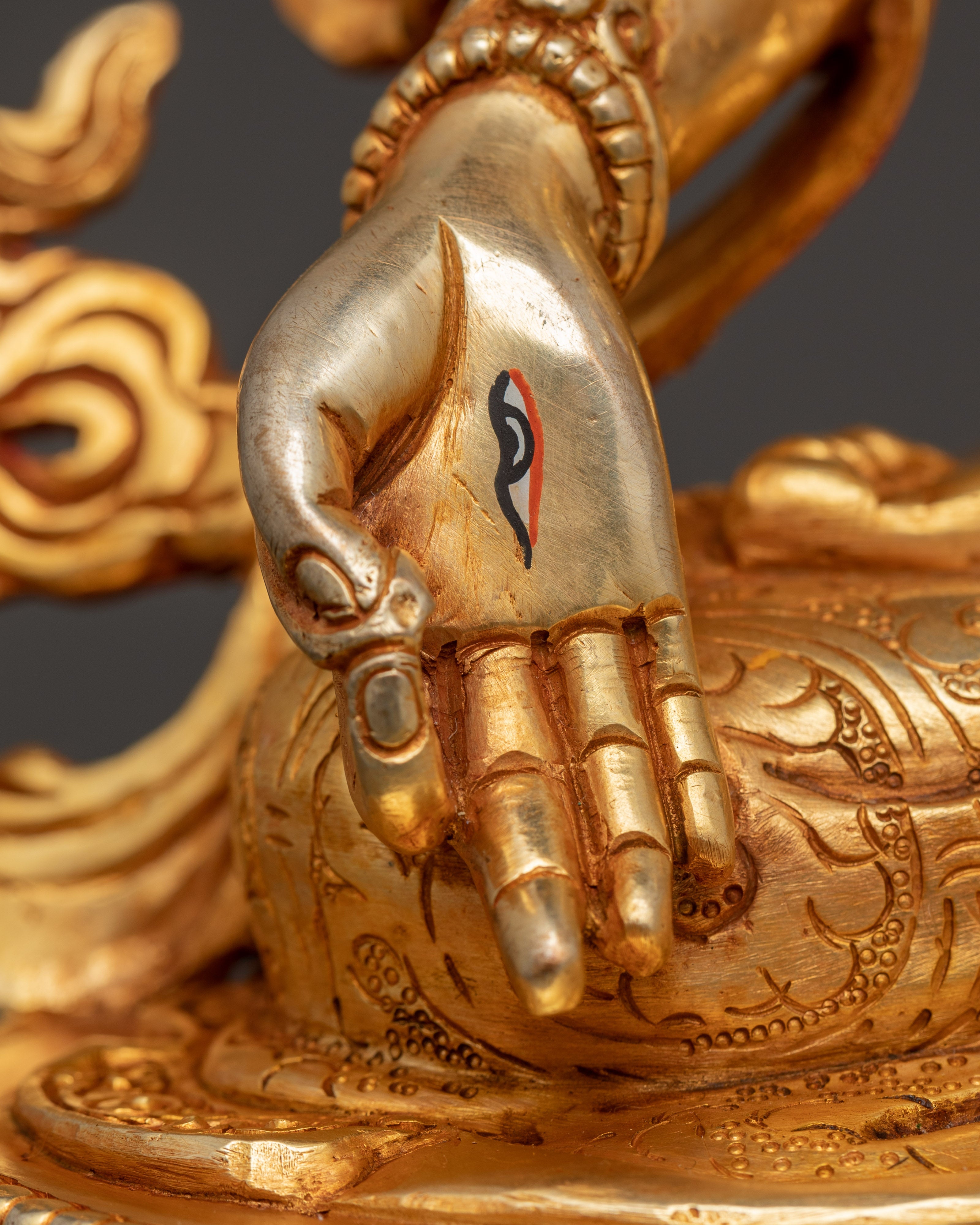 Handcrafted Copper Body White Tara Statue | Goddess of Compassion