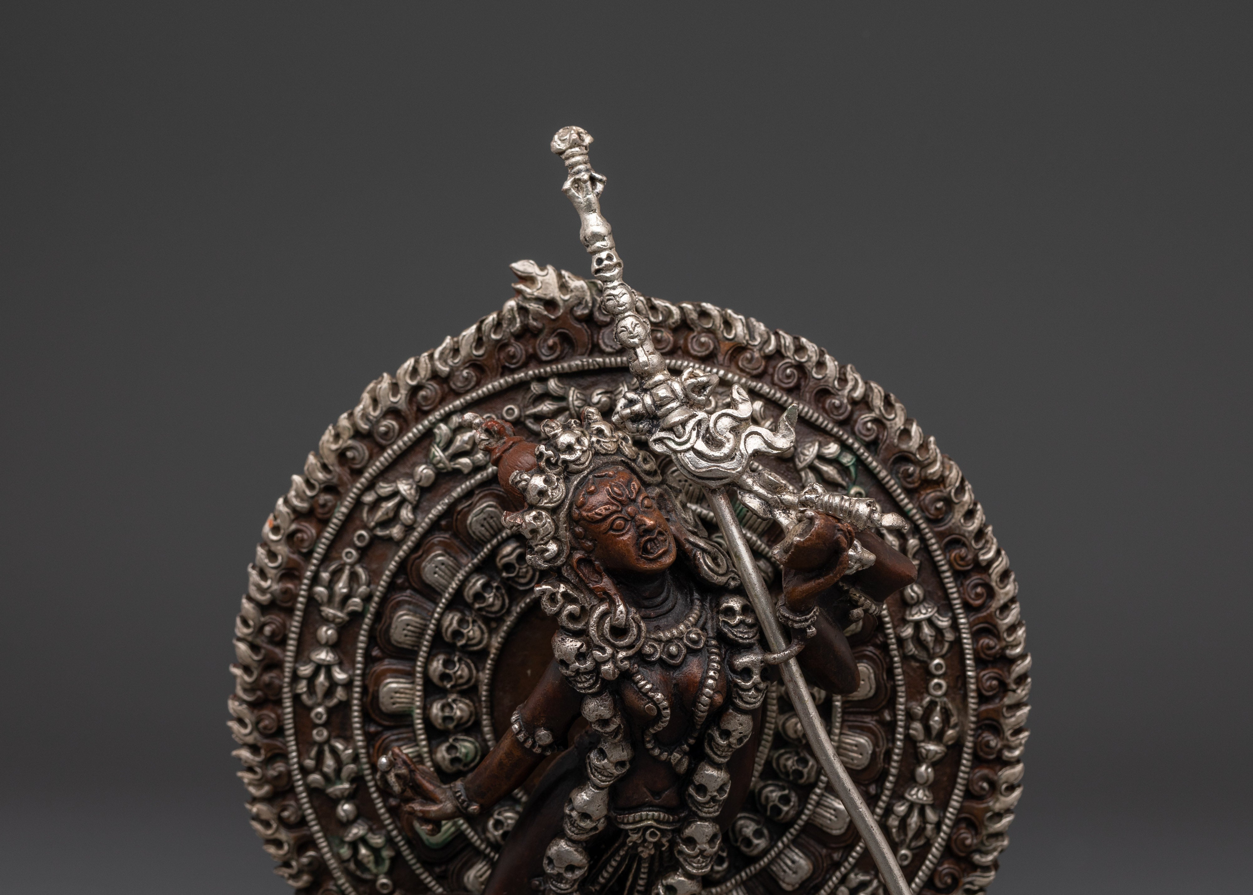 Vajrayogini Copper Figurine | Copper Body with Silver Plating
